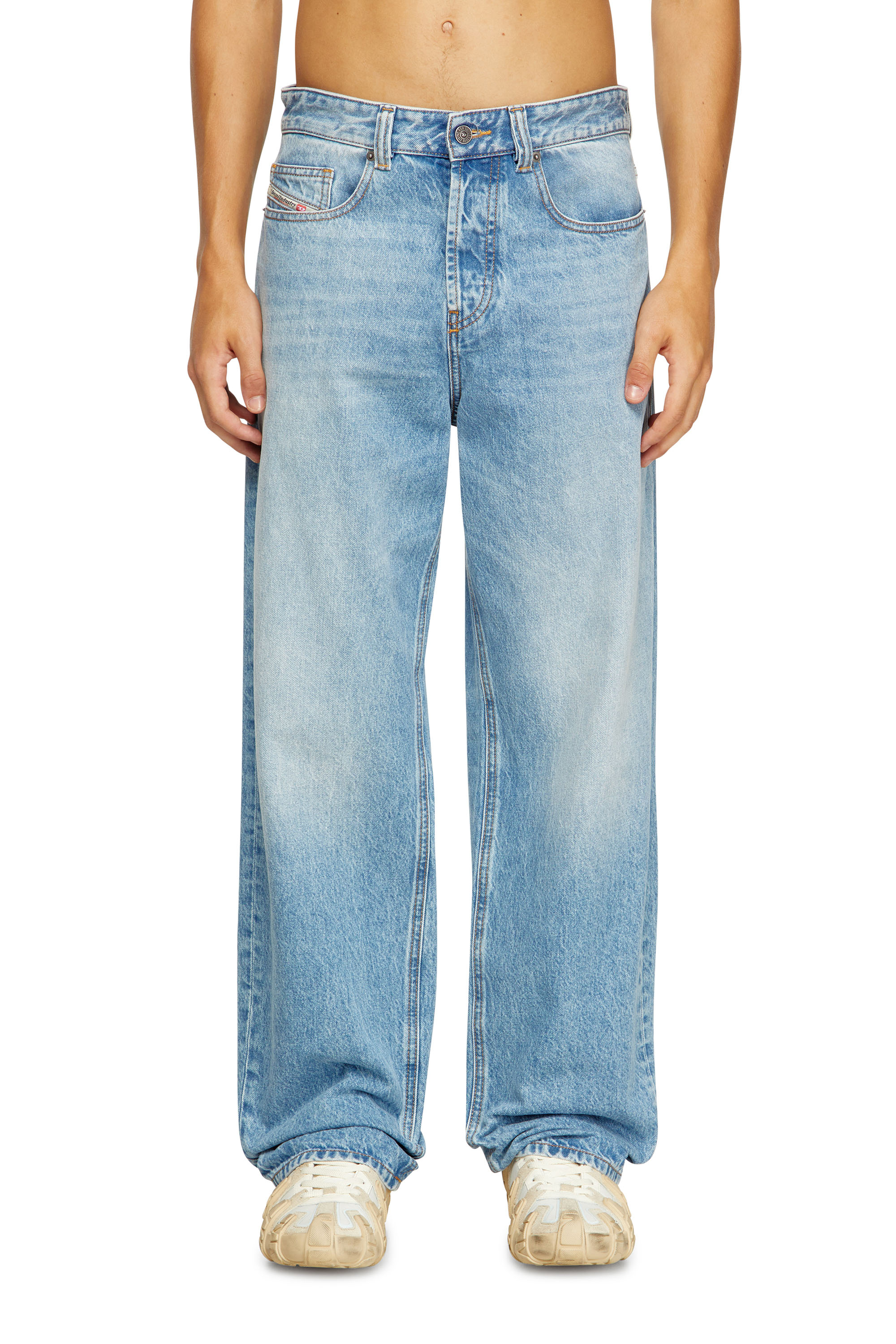 Diesel - Herren Relaxed Jeans 2001 D-Macro 09I29, Hellblau - 1