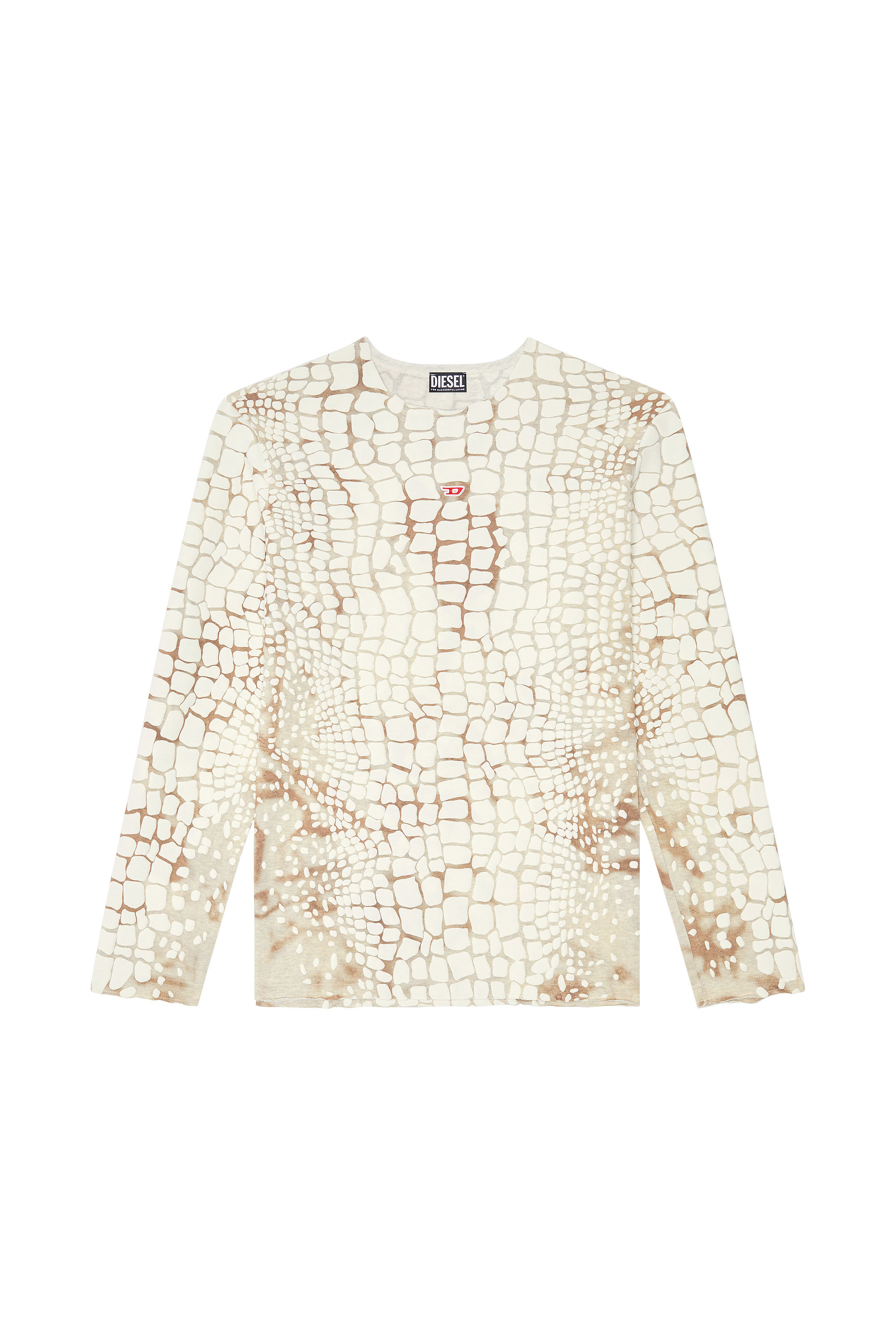 Diesel - T-JUS-LS, Bianco/Beige - Image 5