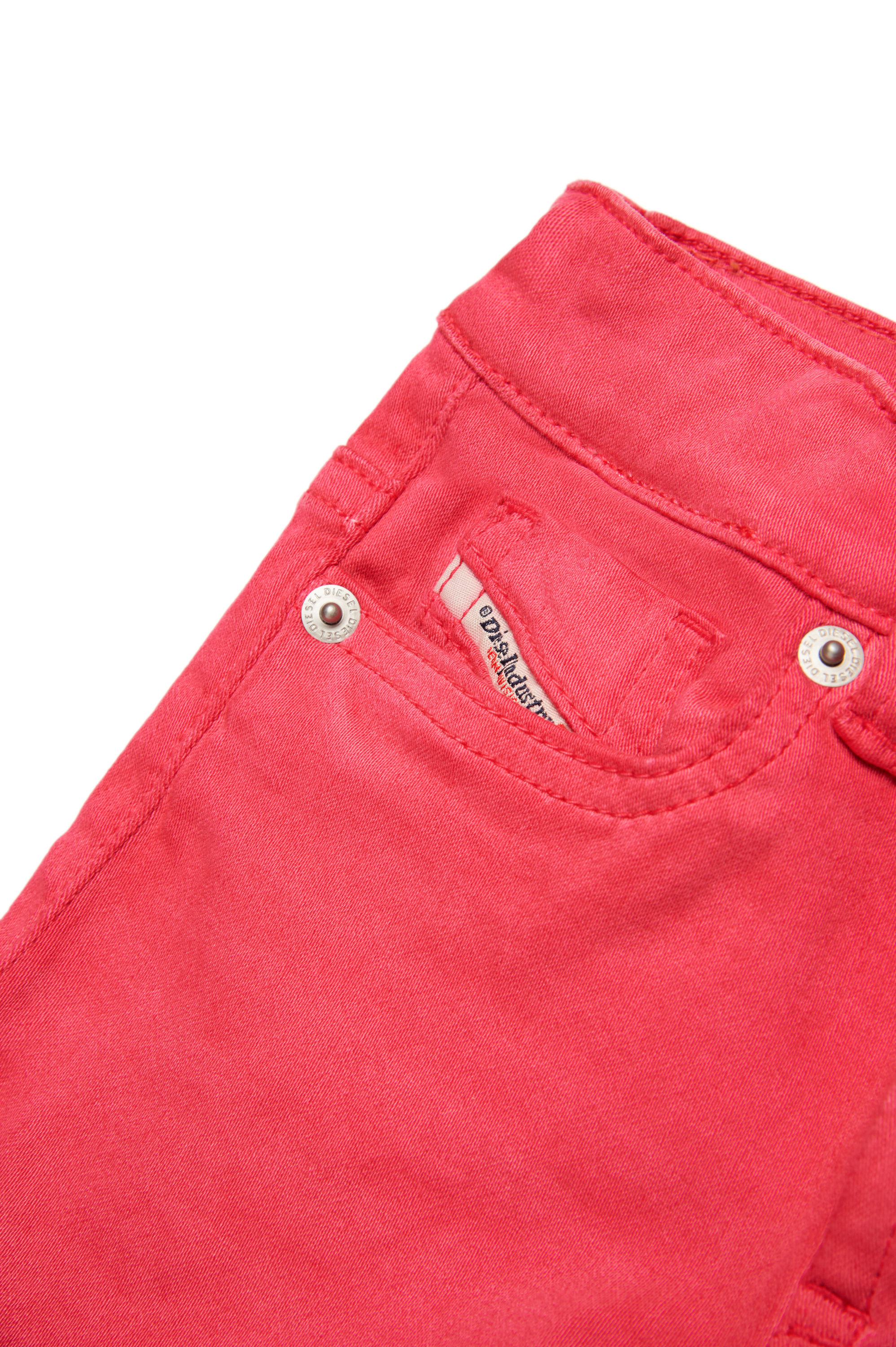 Diesel - PGALLYB JJJ, Short coloré en tissu JoggJeans avec revers Mixte in Rose - 4