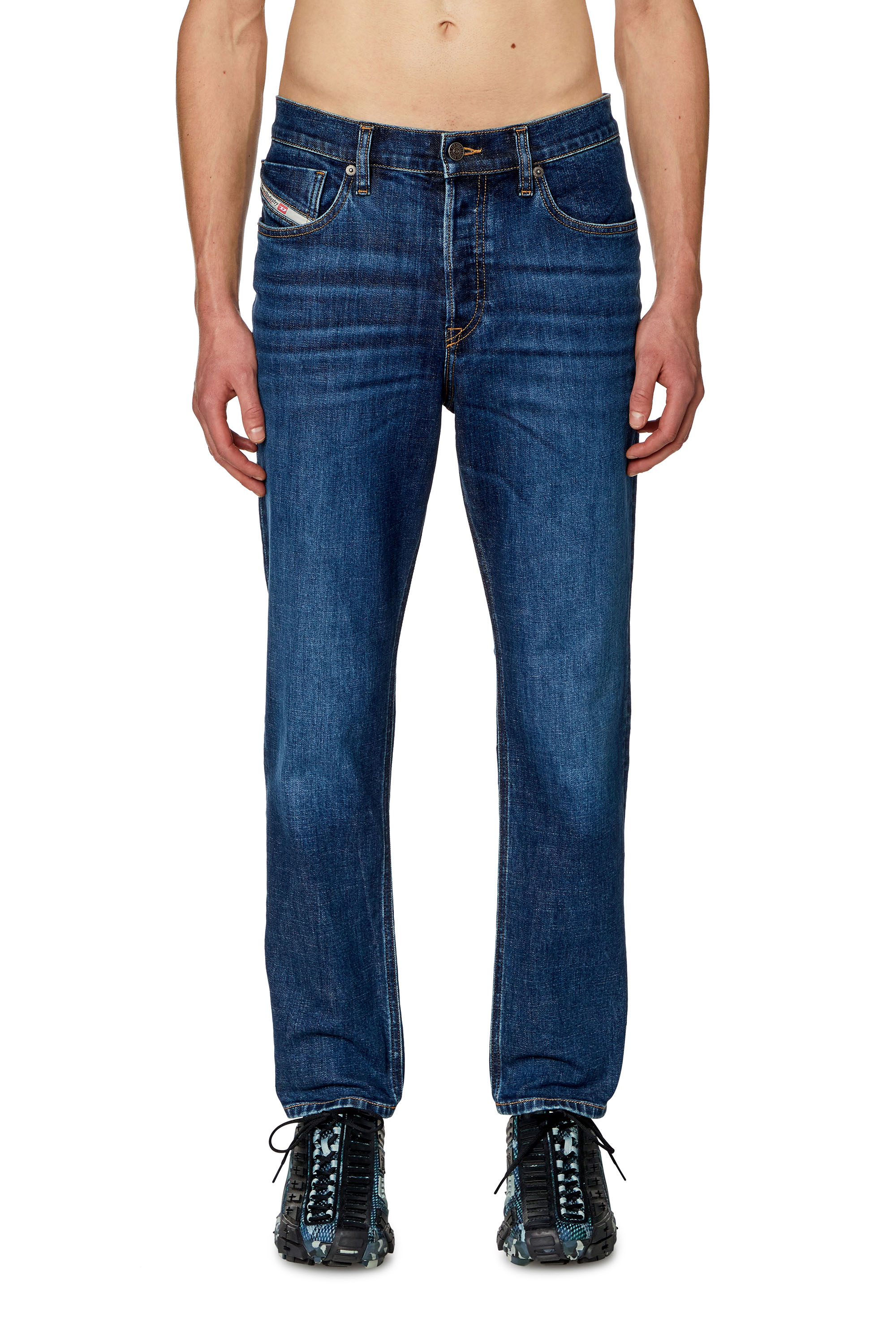 Regular Jeans 2005 D-Fining 0PFAZ, Blu Scuro Diesel - Regular Jeans 2005 D-Fining 0PFAZ Uomo, Blu Scuro - Image 3