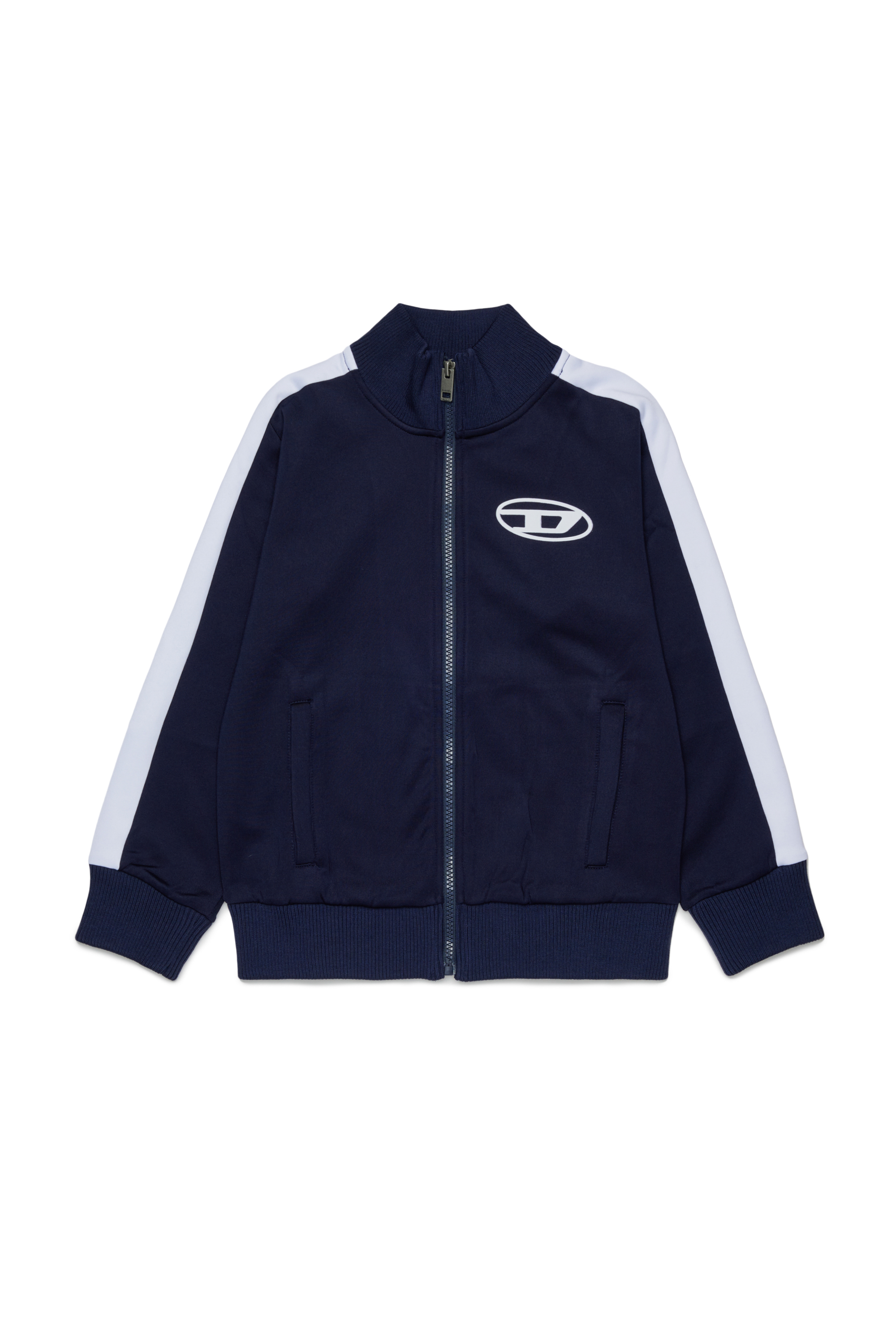 Diesel - SBOS, Herren Track jacket mit Oval D Logo in Dunkelblau - 1