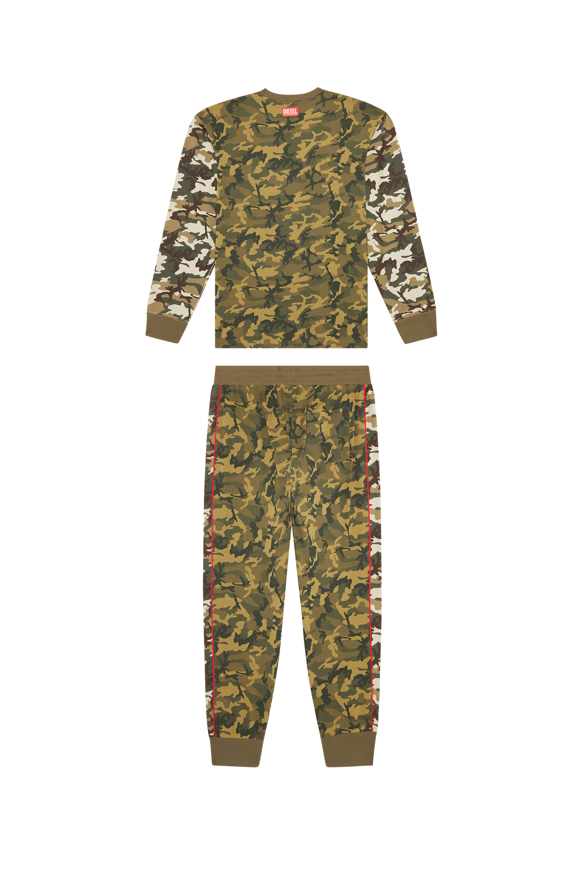 Ensemble de pyjama camouflage Coton DIESEL pour homme en coloris Vert Homme Vêtements Vêtements de nuit 