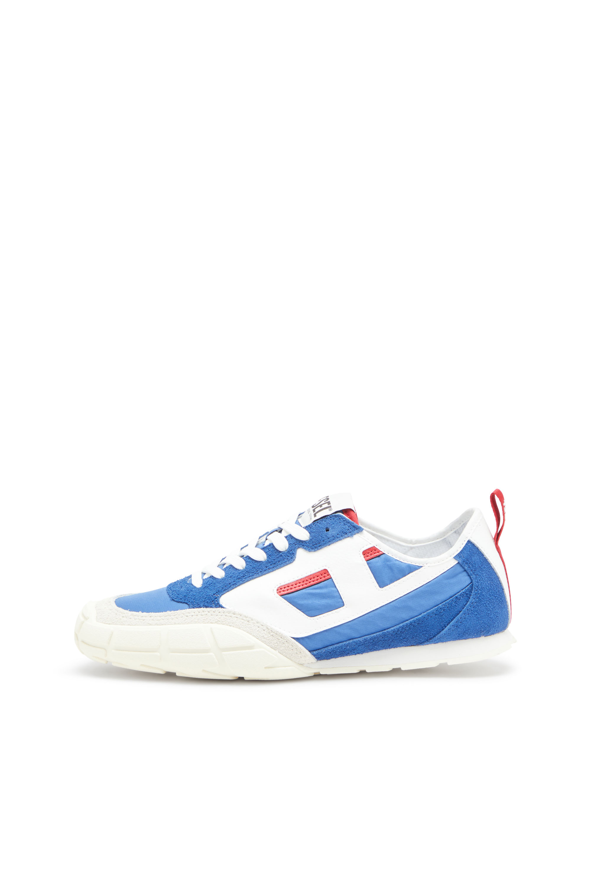 Diesel - S-PAGODHA LOW, S-Pagodha-Sneakers en cuir, suède et tissu indéchirable Homme in Bleu - 2