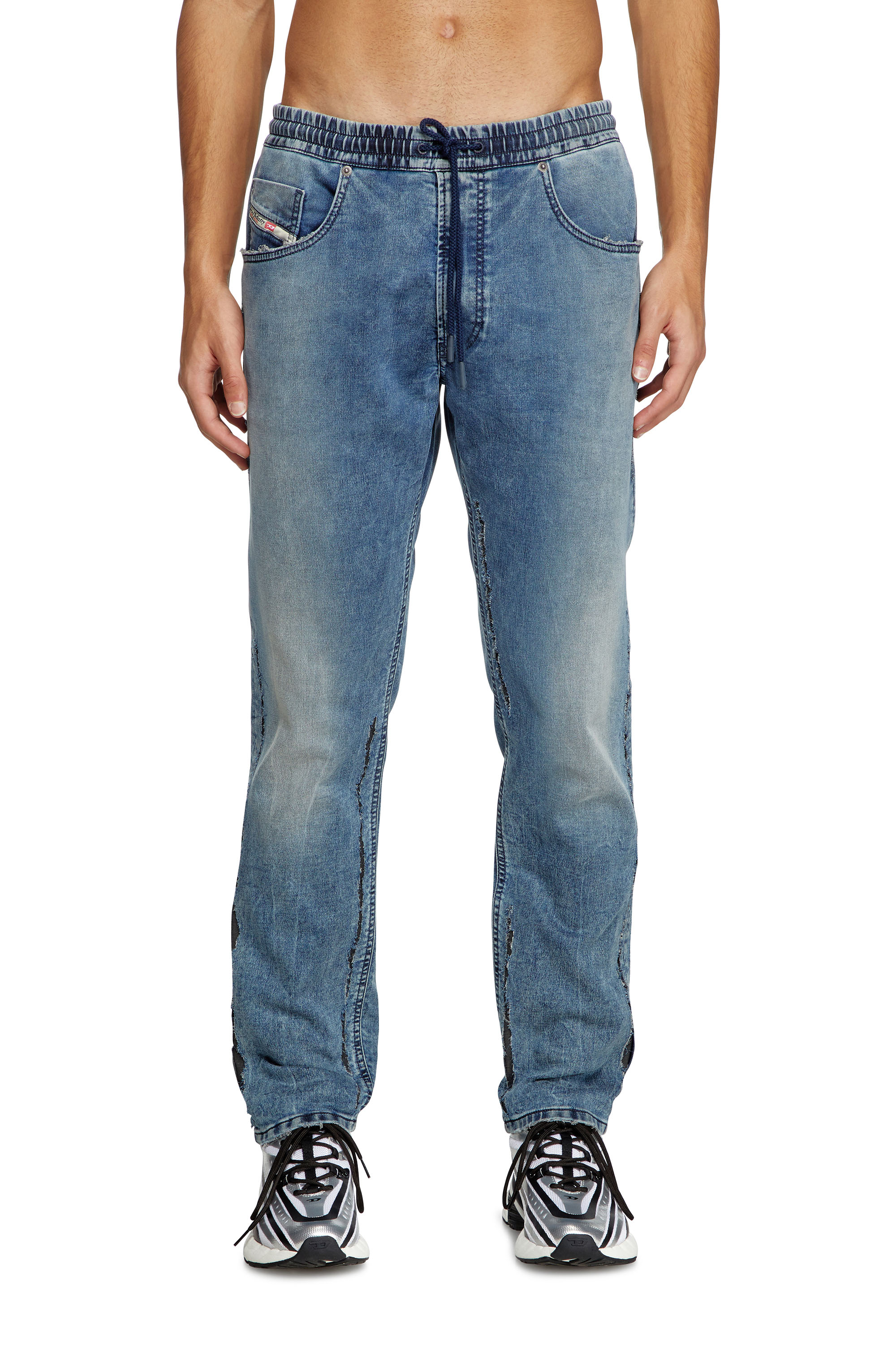 Diesel - Regular 2030 D-Krooley Joggjeans® 09K64 Uomo, Blu medio - Image 1