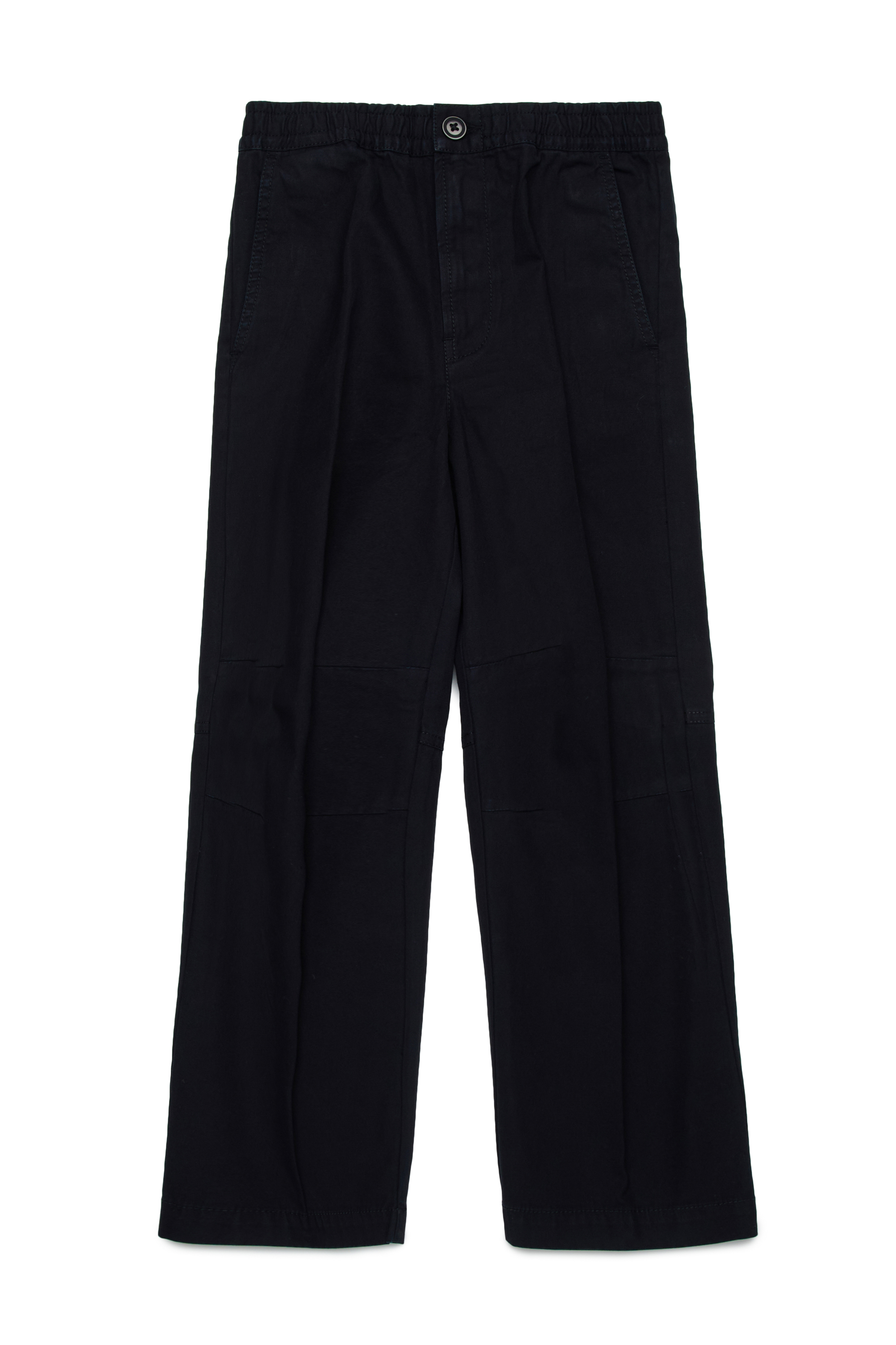 Diesel - PTINO, Man Workwear trousers with Oval D in Black - Image 1