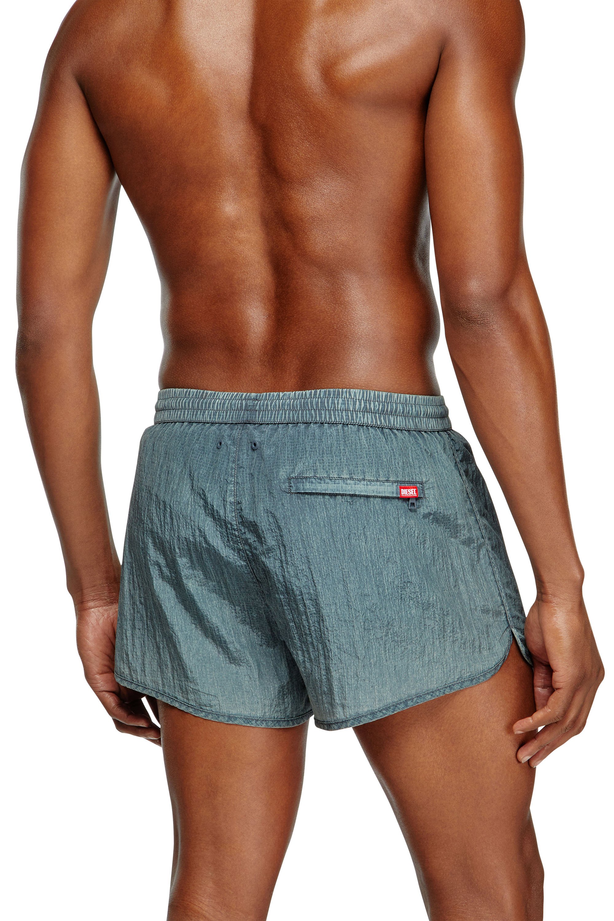 Diesel - OLIVER-30-D-POP, Short de bain en tissu indéchirable traité Homme in Gris - 3