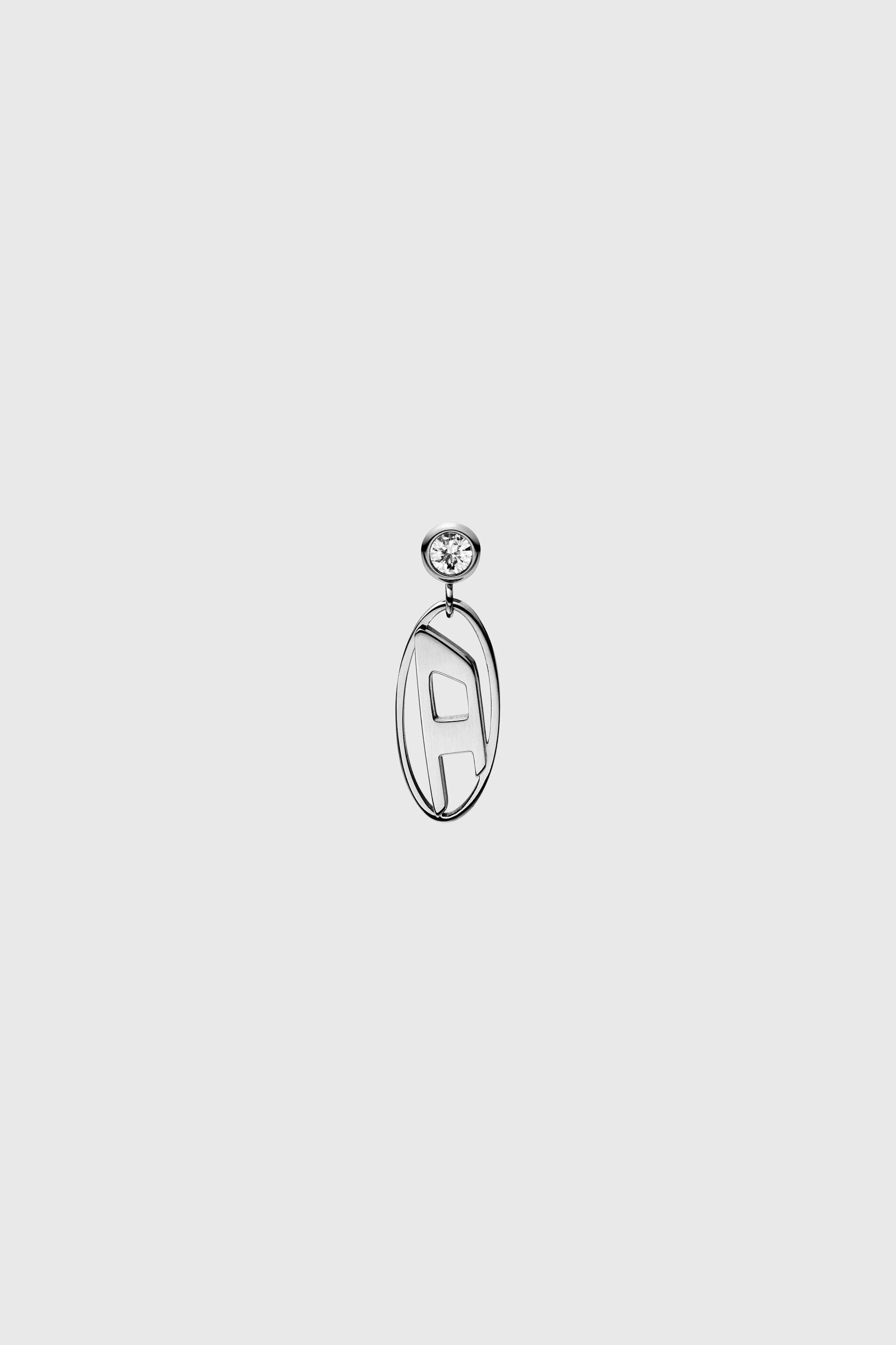 Diesel - DX1655040 JEWELLERY, Boucles d'oreilles pendantes en acier inoxydable Mixte in Gris argent&eacute; - 2