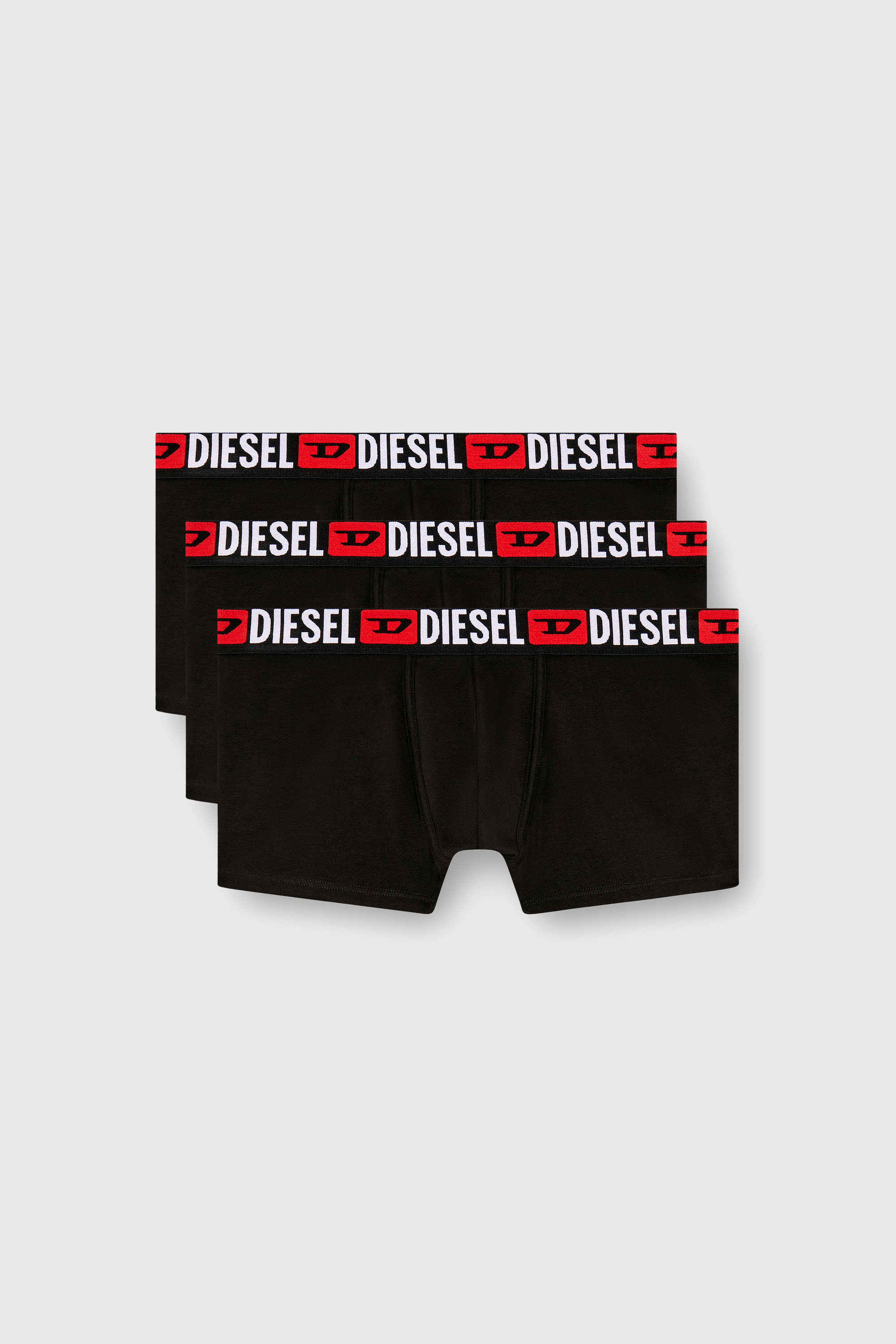 Diesel - UMBX-DAMIENTHREEPACK, Set da tre boxer con elastico in vita con logo all-over Uomo in Nero - 2
