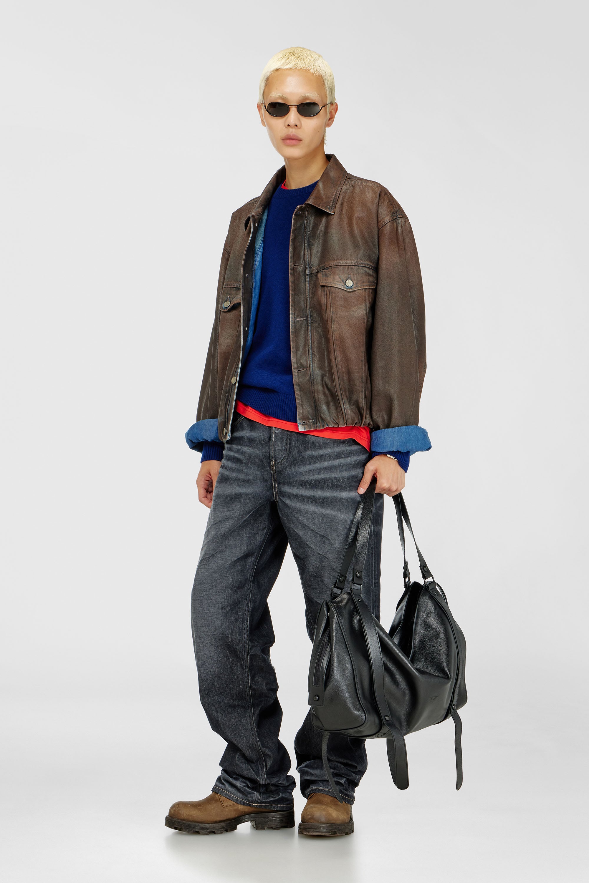Diesel - D-MORVI-S, Veste trucker en denim enduit Mixte in ToBeDefined - 2