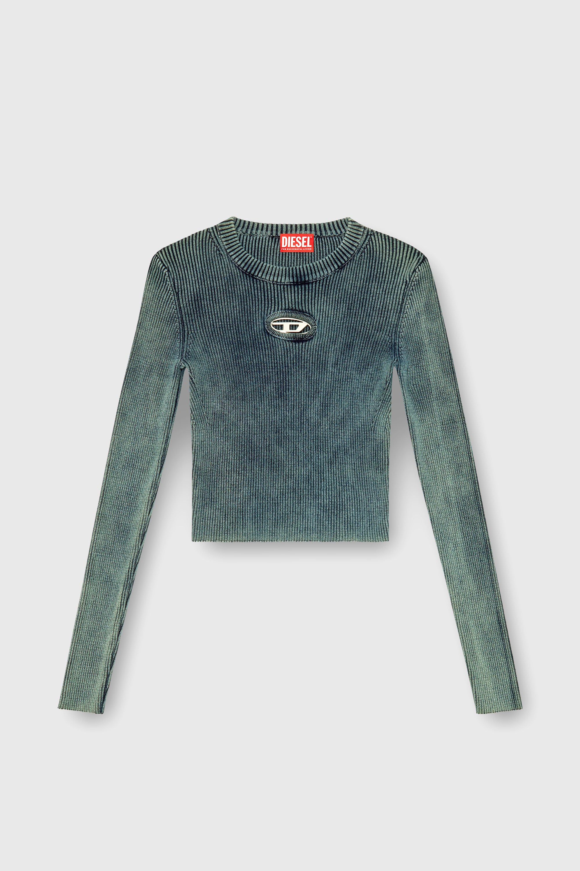 Diesel - M-ANCHOR-A, Top a coste con Oval D Donna in Blu - 2