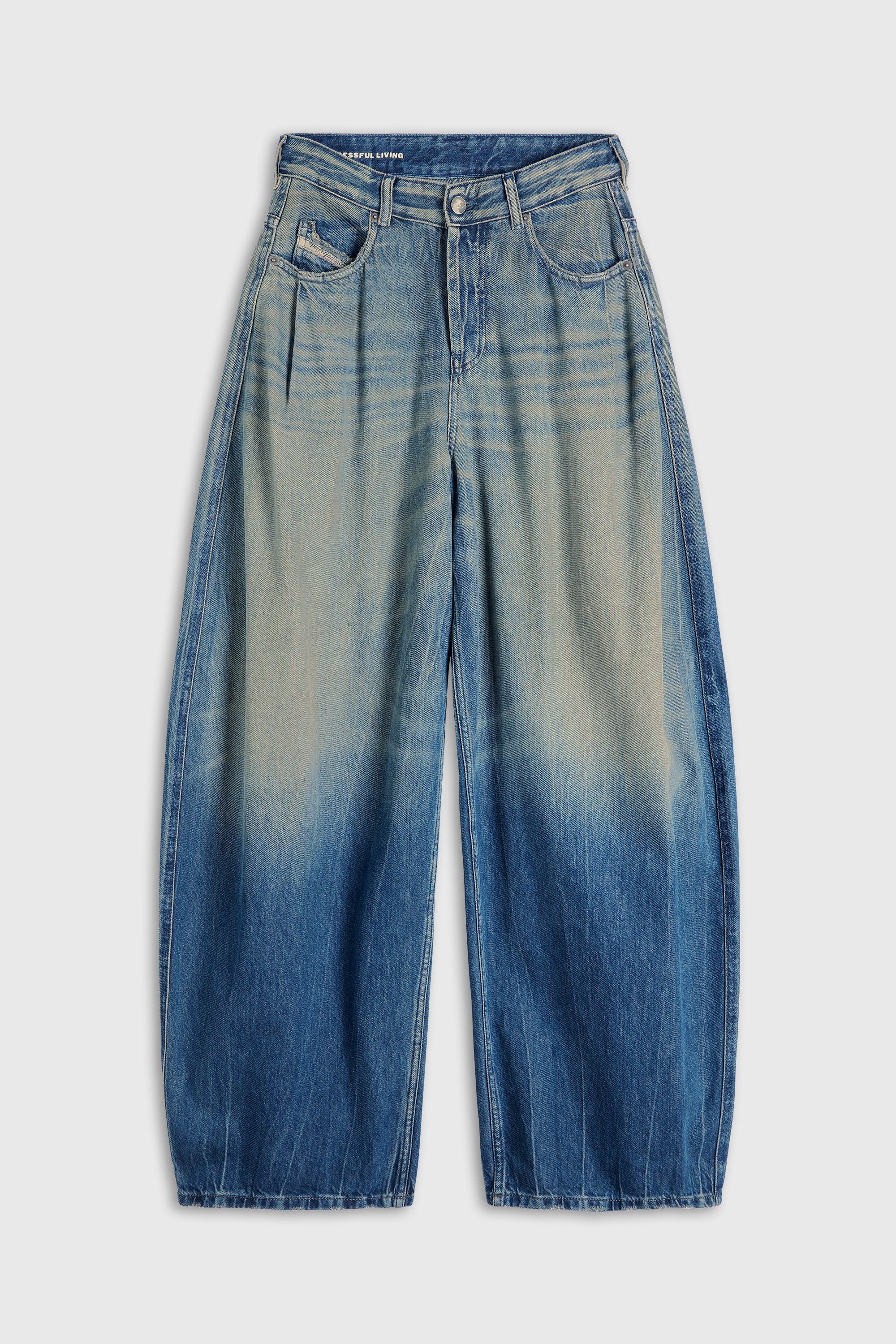 Diesel - Relaxed Jeans 1987 D-Khelz 09Q72 Femme, Bleu Fonc&eacute; - Image 2