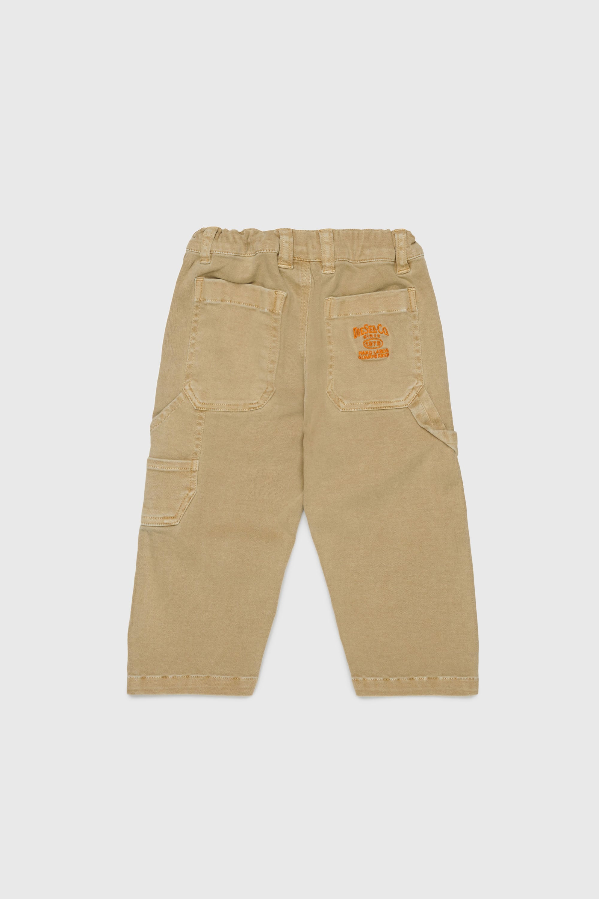 Diesel - PELINIB, Pantalon style workwear en coton stretch Homme in Marron - 2