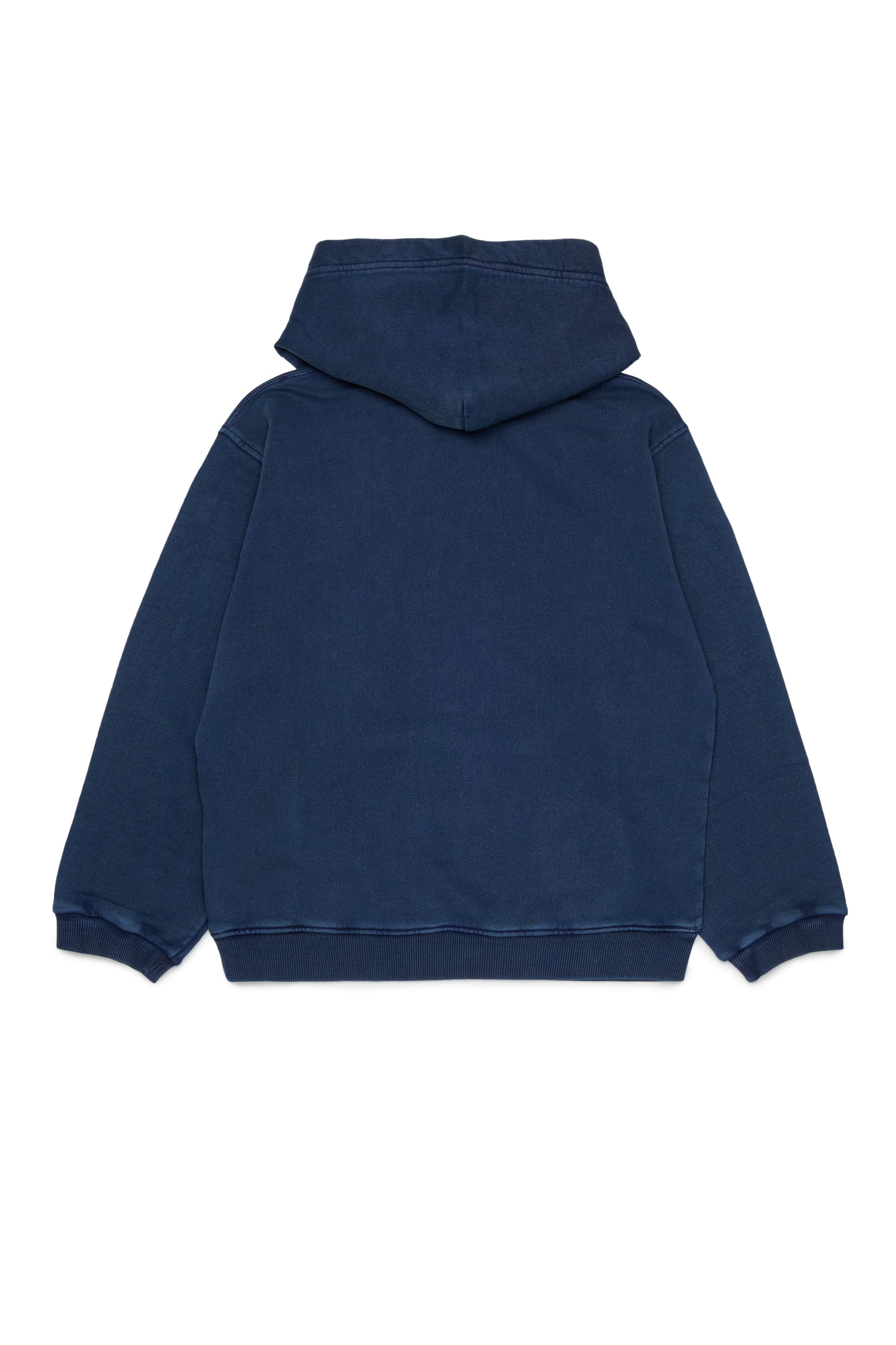 Diesel - STISEL OVER, Hoodie con maxi stampa logo Uomo in Blu - 2
