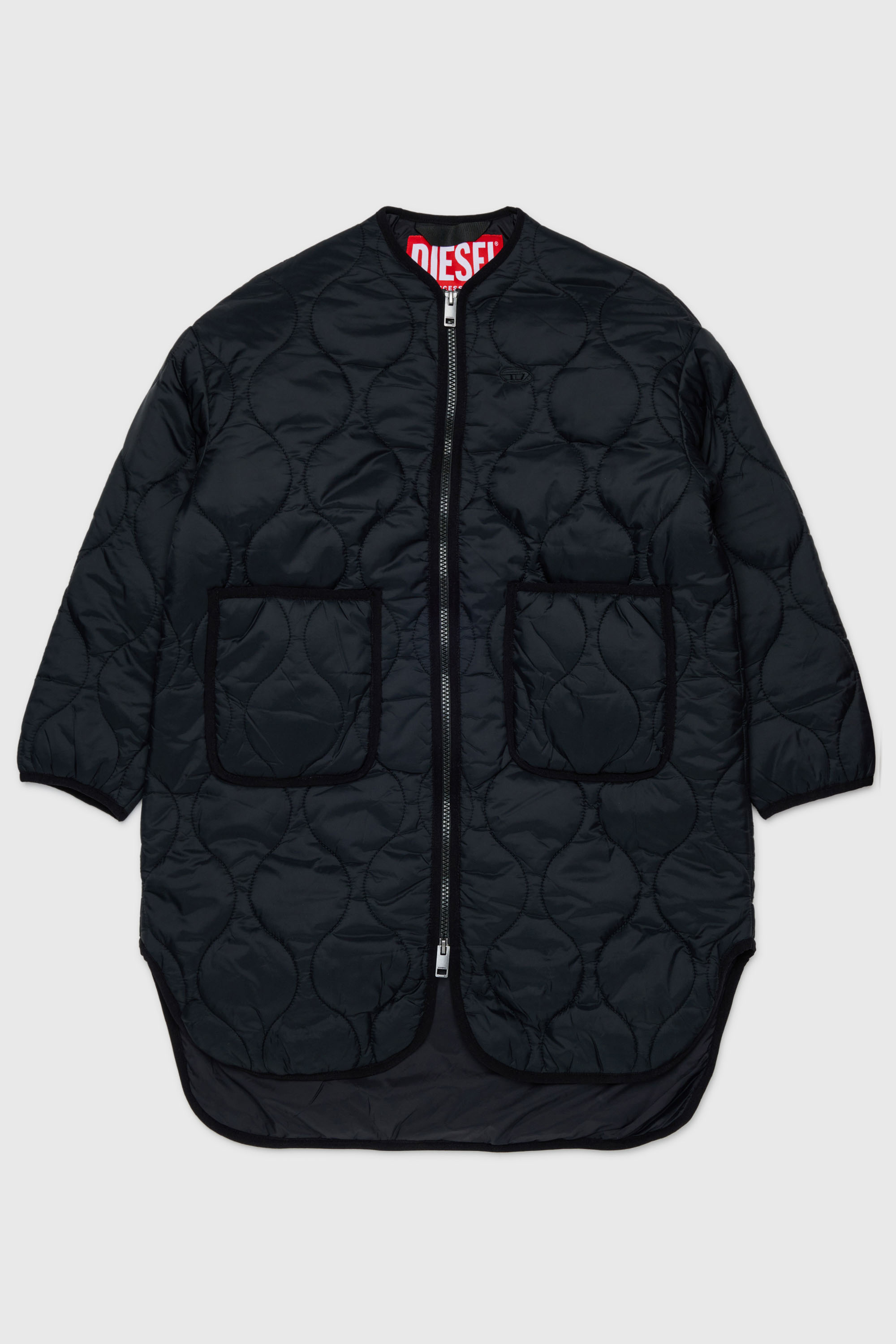 Diesel - JPOP, Damen Steppjacke aus gestepptem Nylon in Schwarz - 1