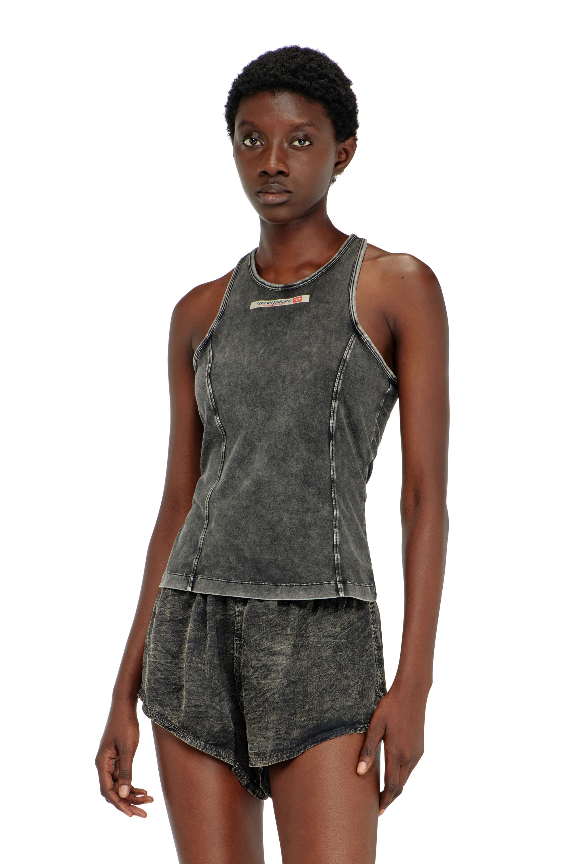 Diesel - IRENE-DNM, Damen Tanktop aus Baumwolle in null - 2