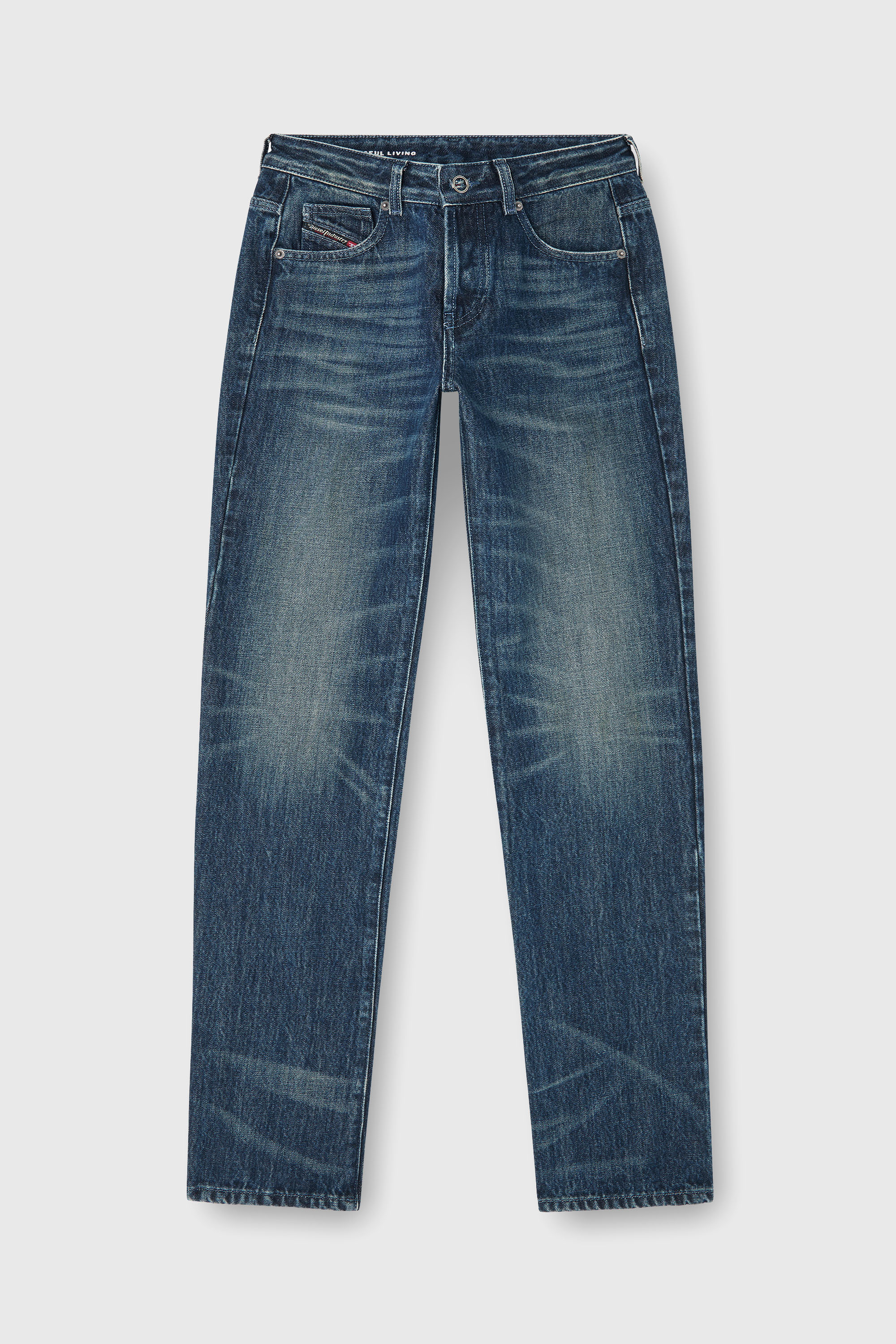 Diesel - Regular Jeans D-Heel 007FZ Femme, Bleu Fonc&eacute; - Image 2