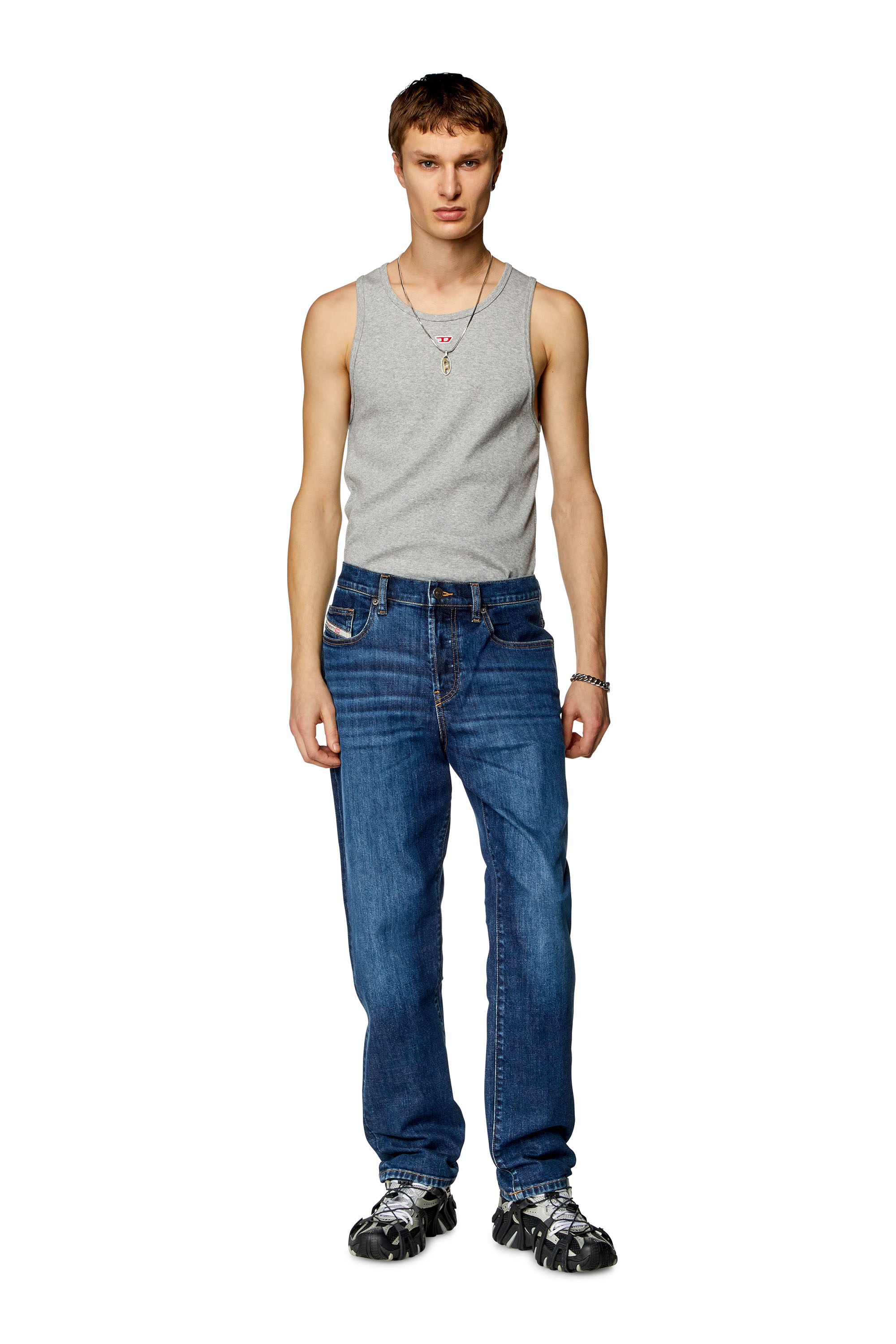 Diesel - Straight Jeans 2020 D-Viker 0PFAZ, Bleu Foncé - Image 1
