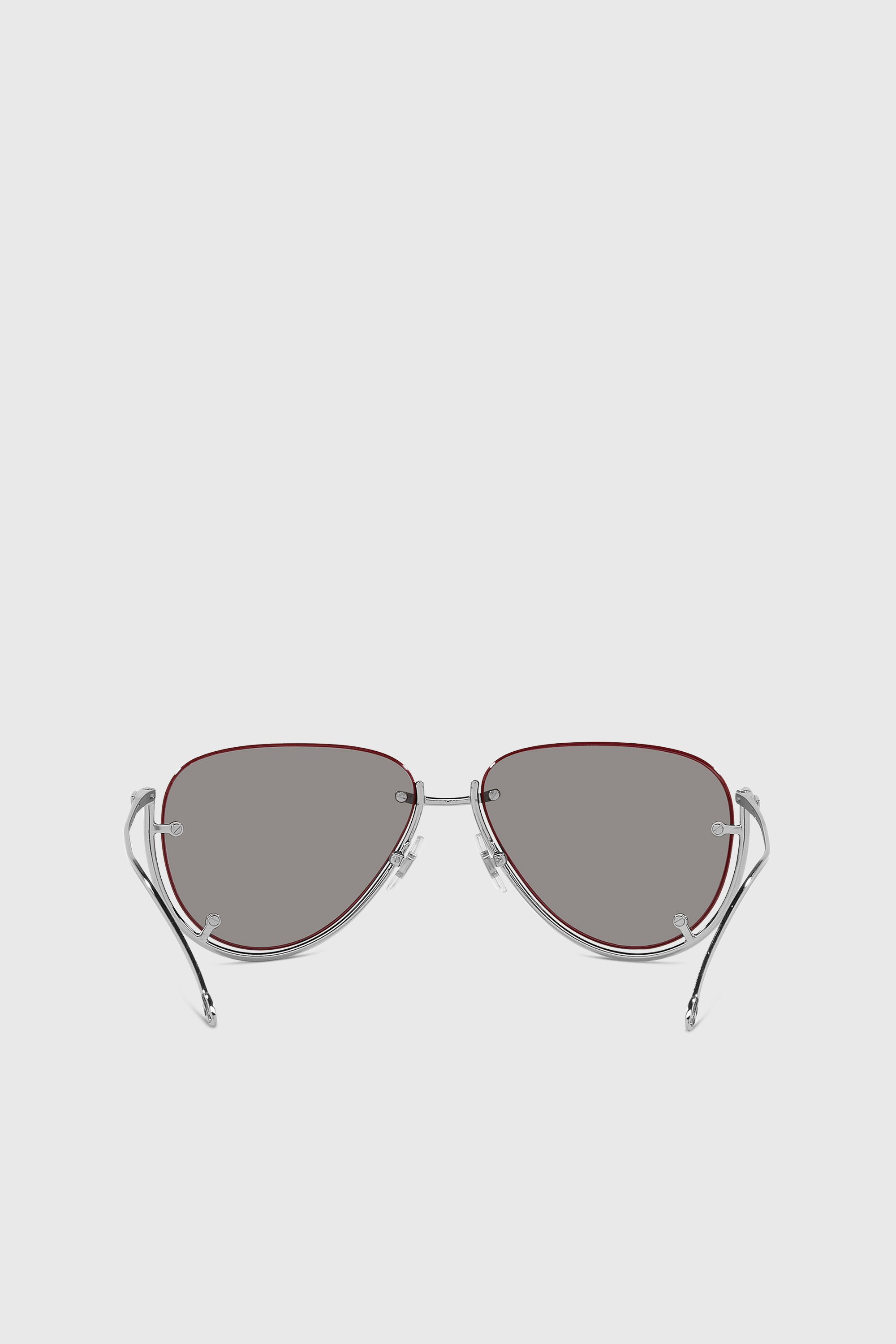 Diesel - 0DL1003, Unisex Brille in Pilotenform in Silber - 4