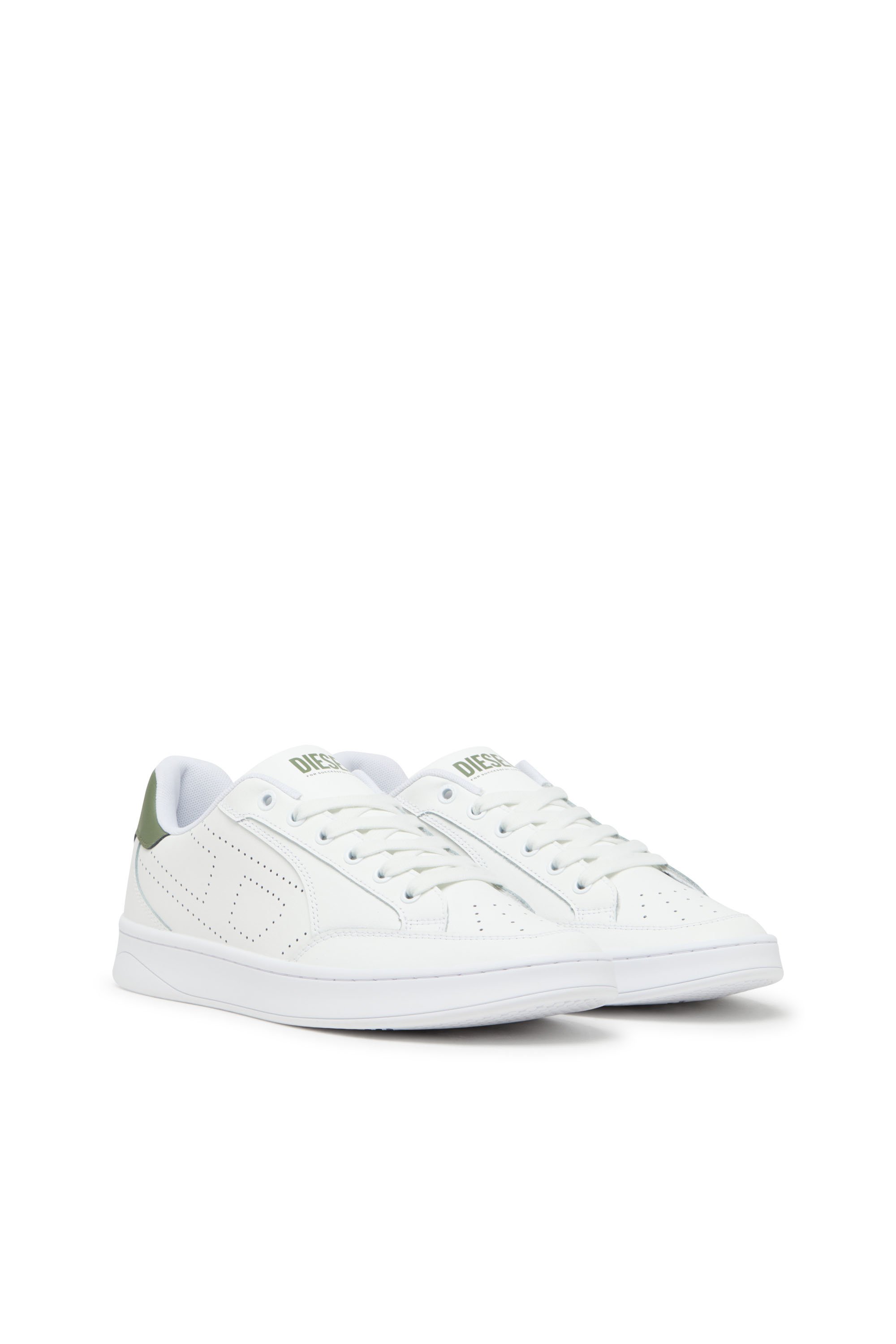 Diesel - S-DAKOTA LOW, S-Dakota-Sneaker in pelle con logo perforato Uomo in Multicolor - 2