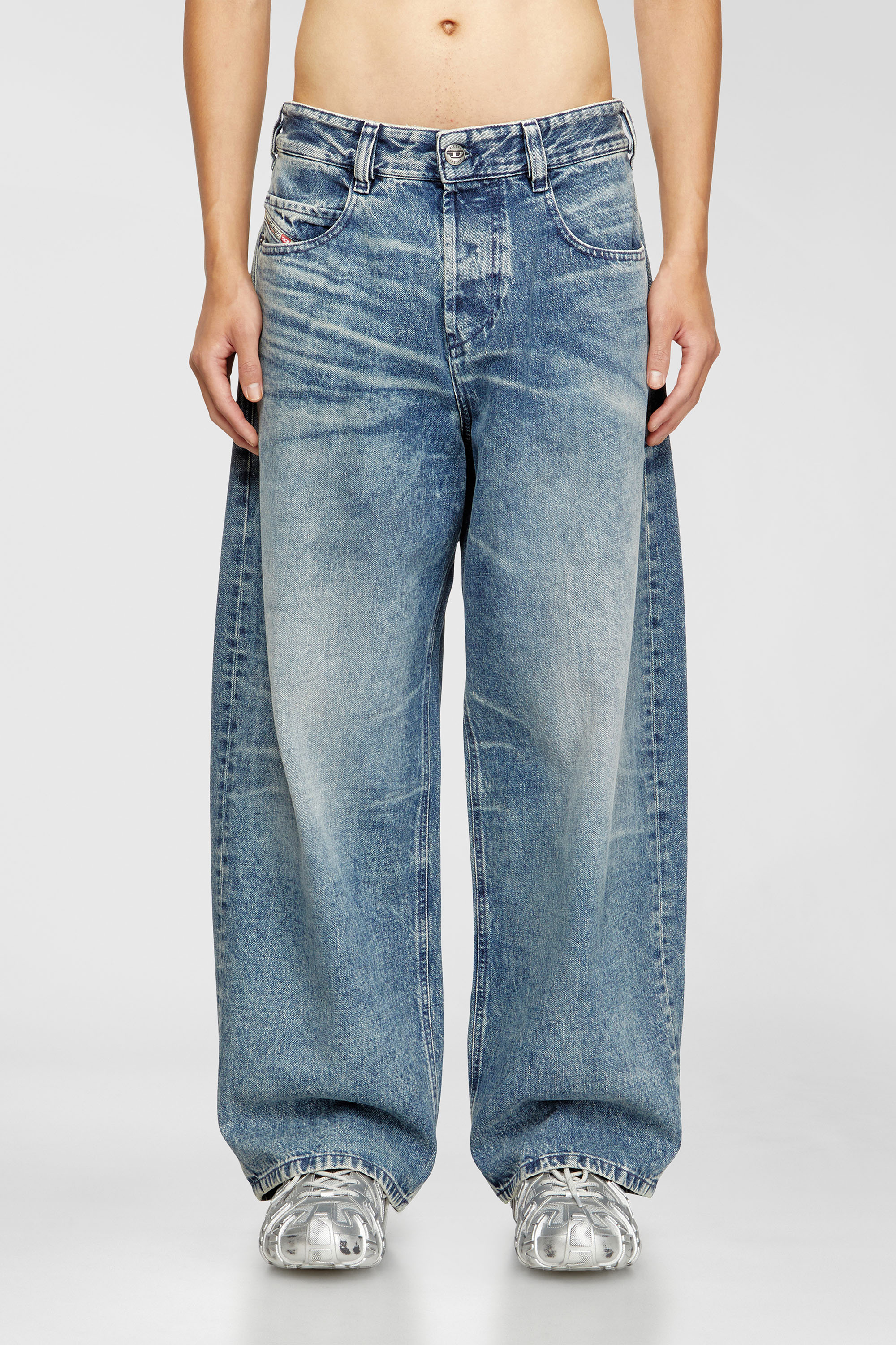 Diesel - Relaxed Jeans 1997 D-Enim 007DA Mixte, Bleu Clair - Image 1