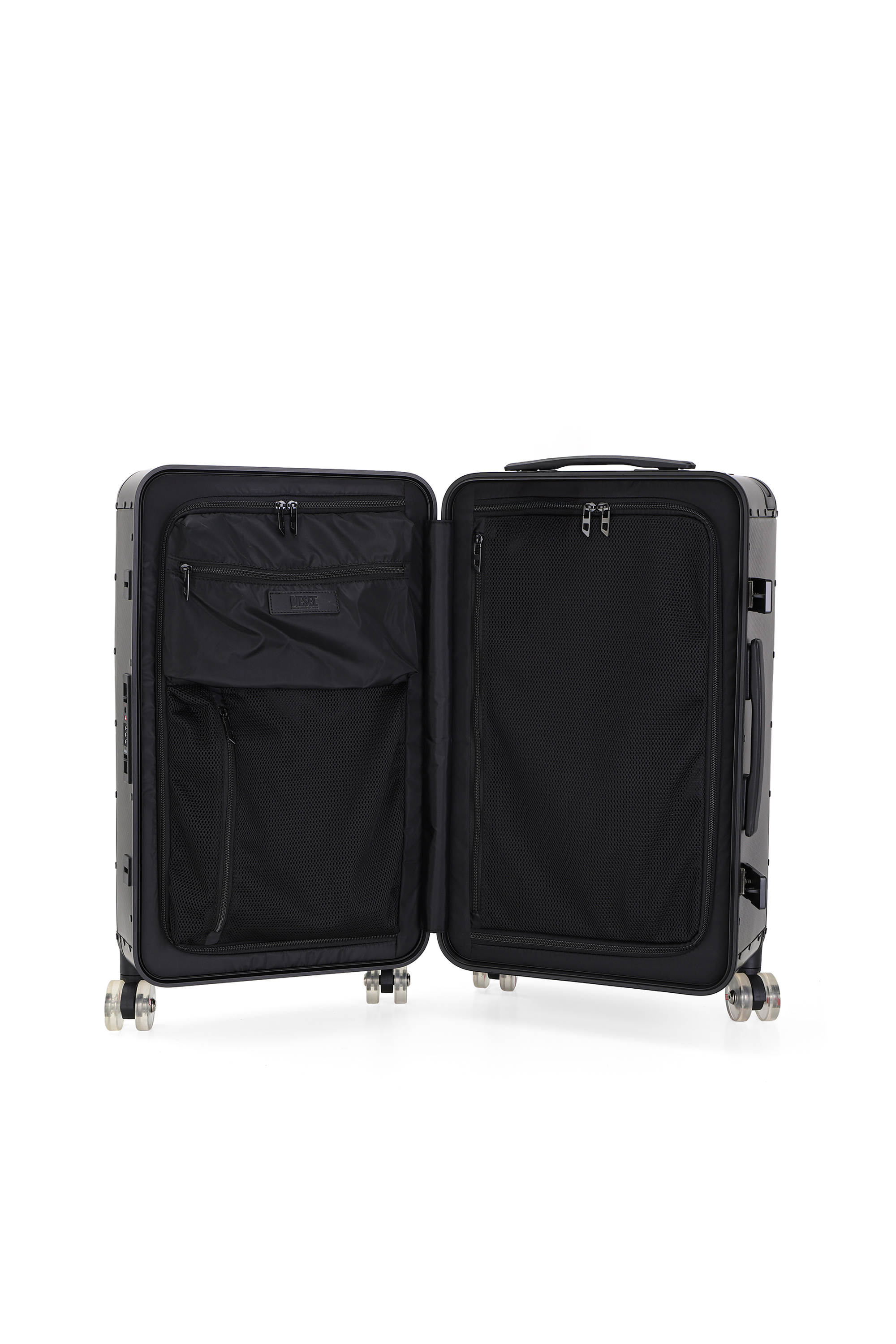 Diesel - DSL CARBON FIBER TROLLEY-BLACK- DSL001, Valigia in fibra di carbonio taglia M Unisex in Nero - 3