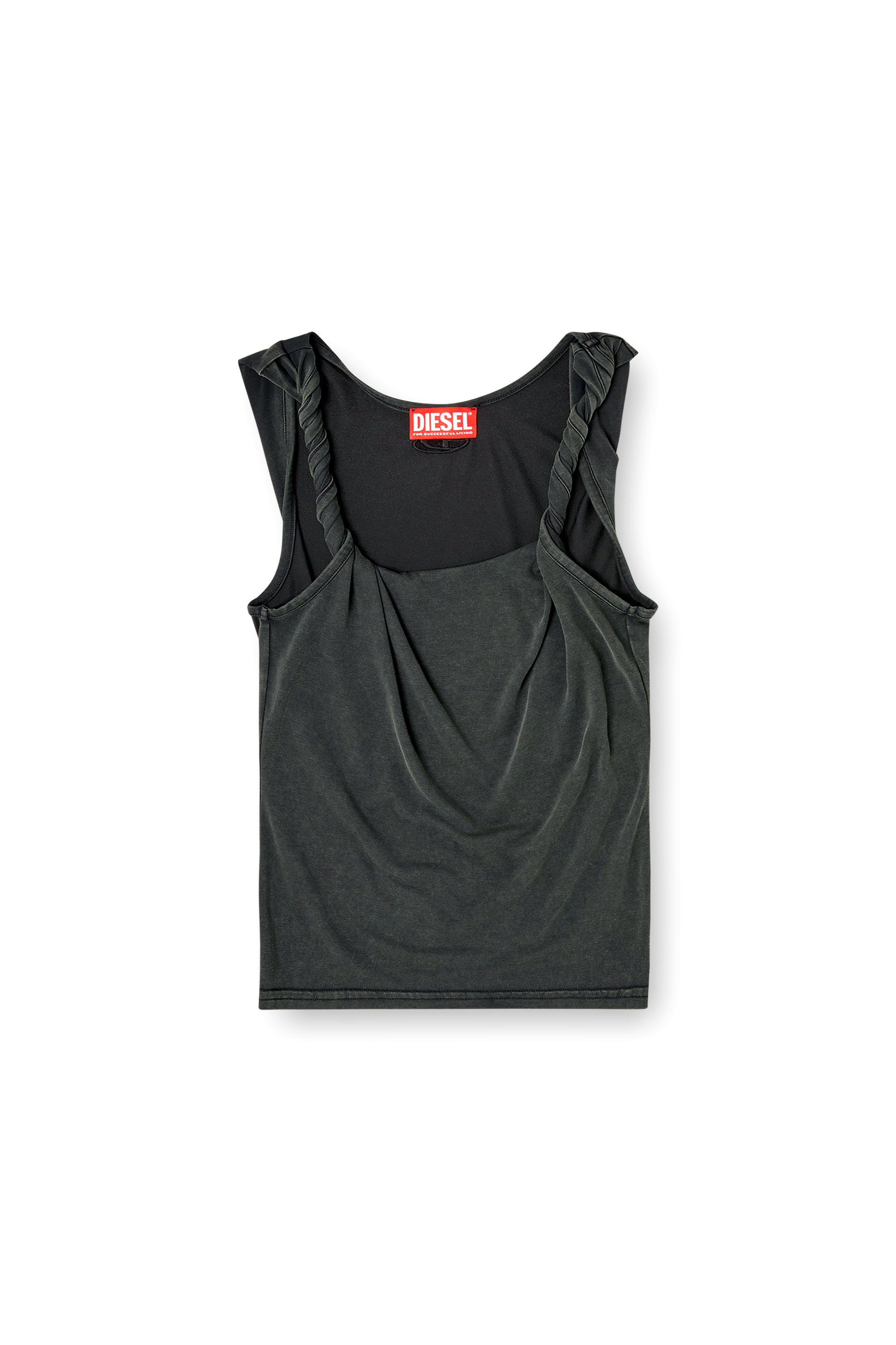 Diesel - T-TWY-S1, D&eacute;bardeur &agrave; bretelles torsad&eacute;es Femme in ToBeDefined - 2