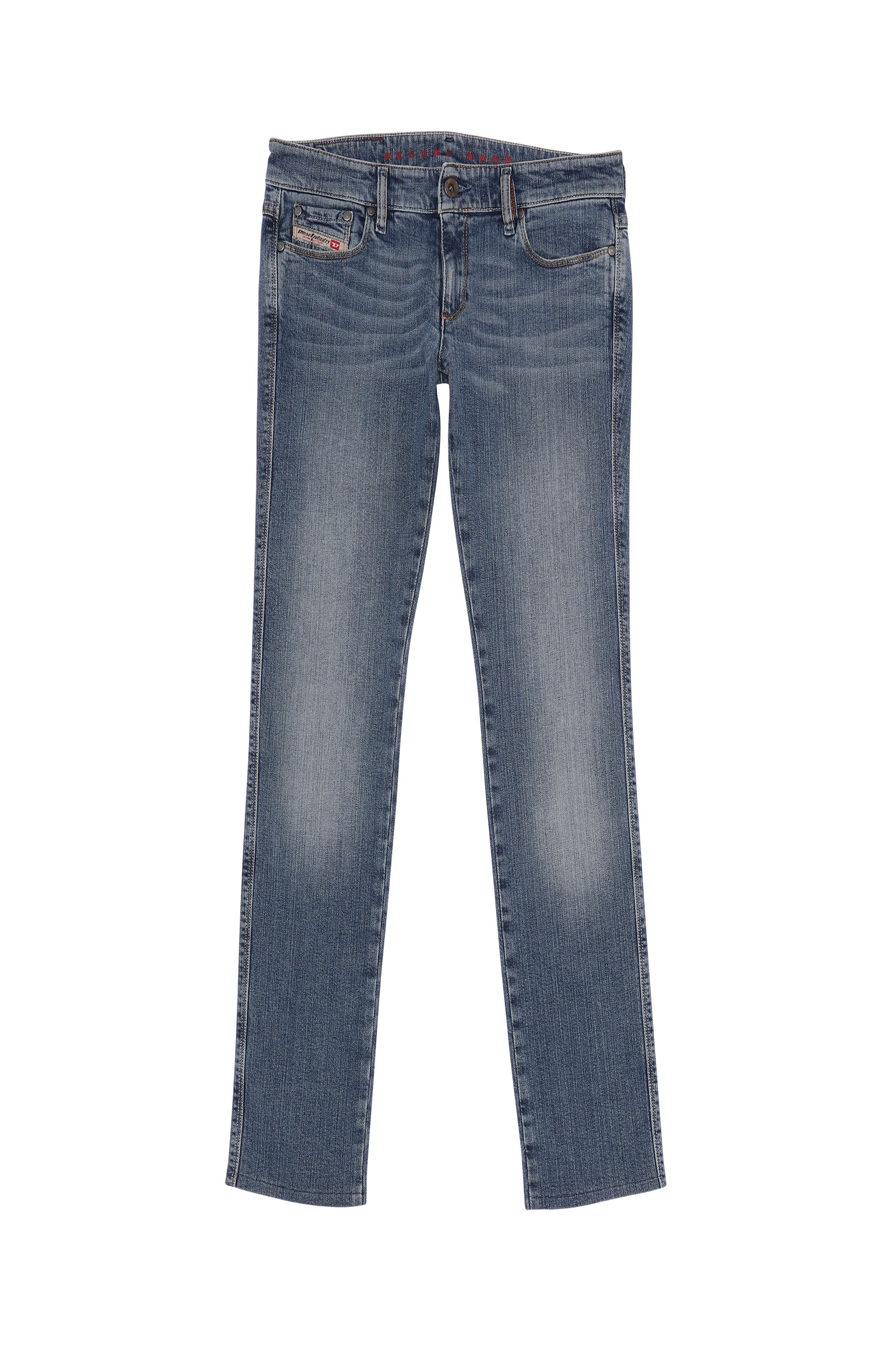 Diesel - SH DENIM PANT Donna, Blu medio - Image 1