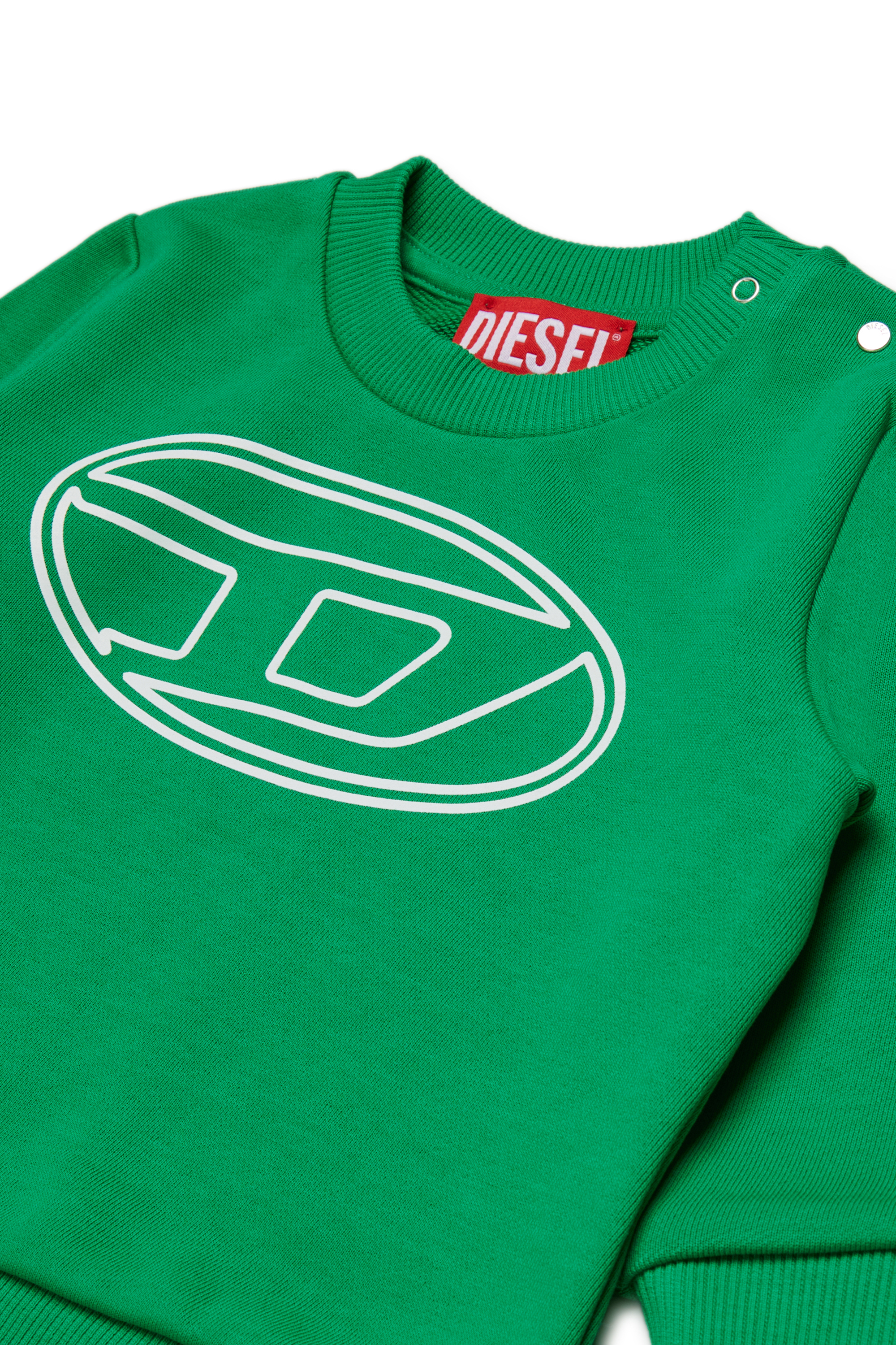 Diesel - STIMOTYB, Unisex Baumwoll-Sweatshirt mit Logo in Grün - 3