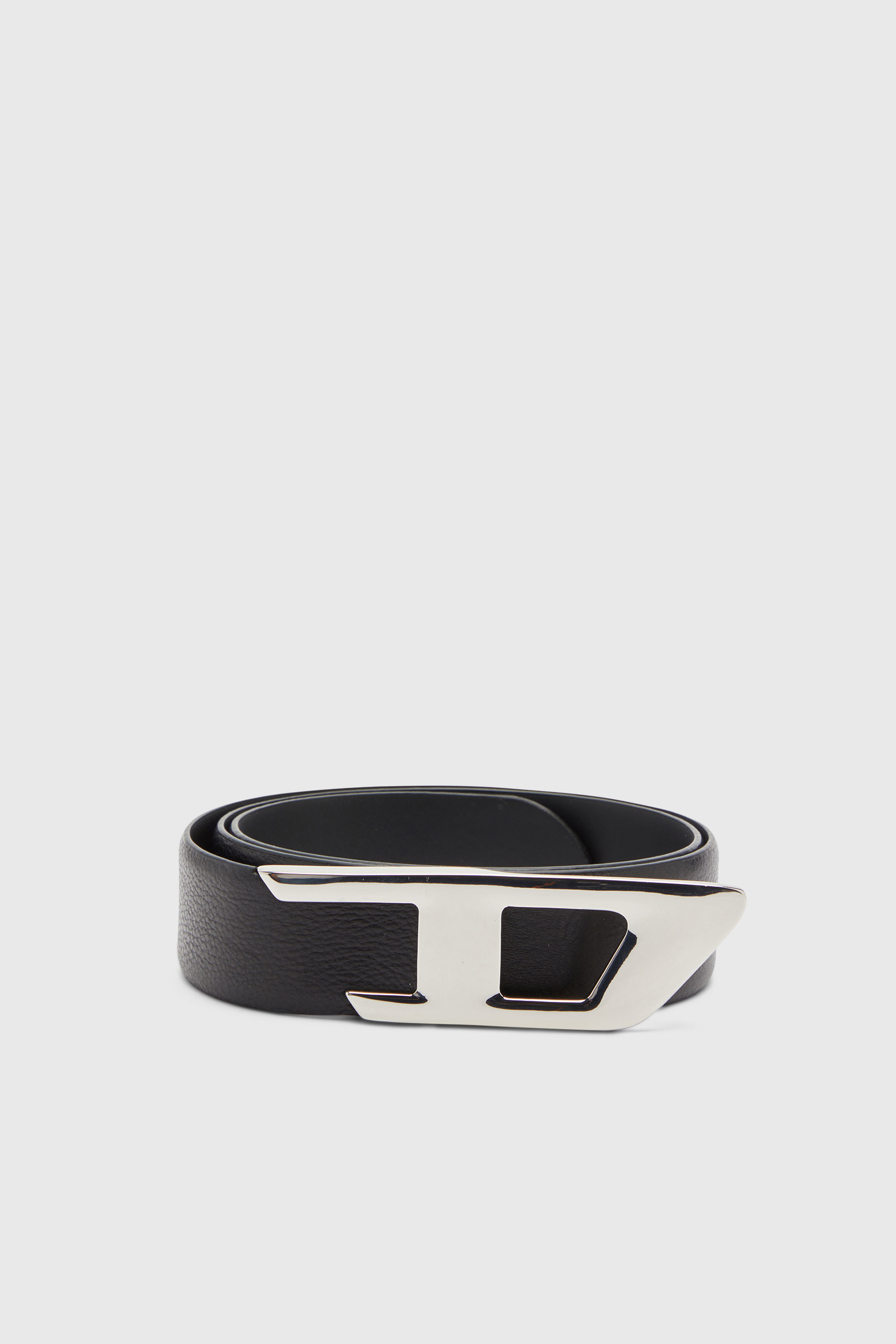 Diesel - B-D LOGO 2.0 40, Cintura 4 cm in pelle con fibbia D Unisex in Nero - 1
