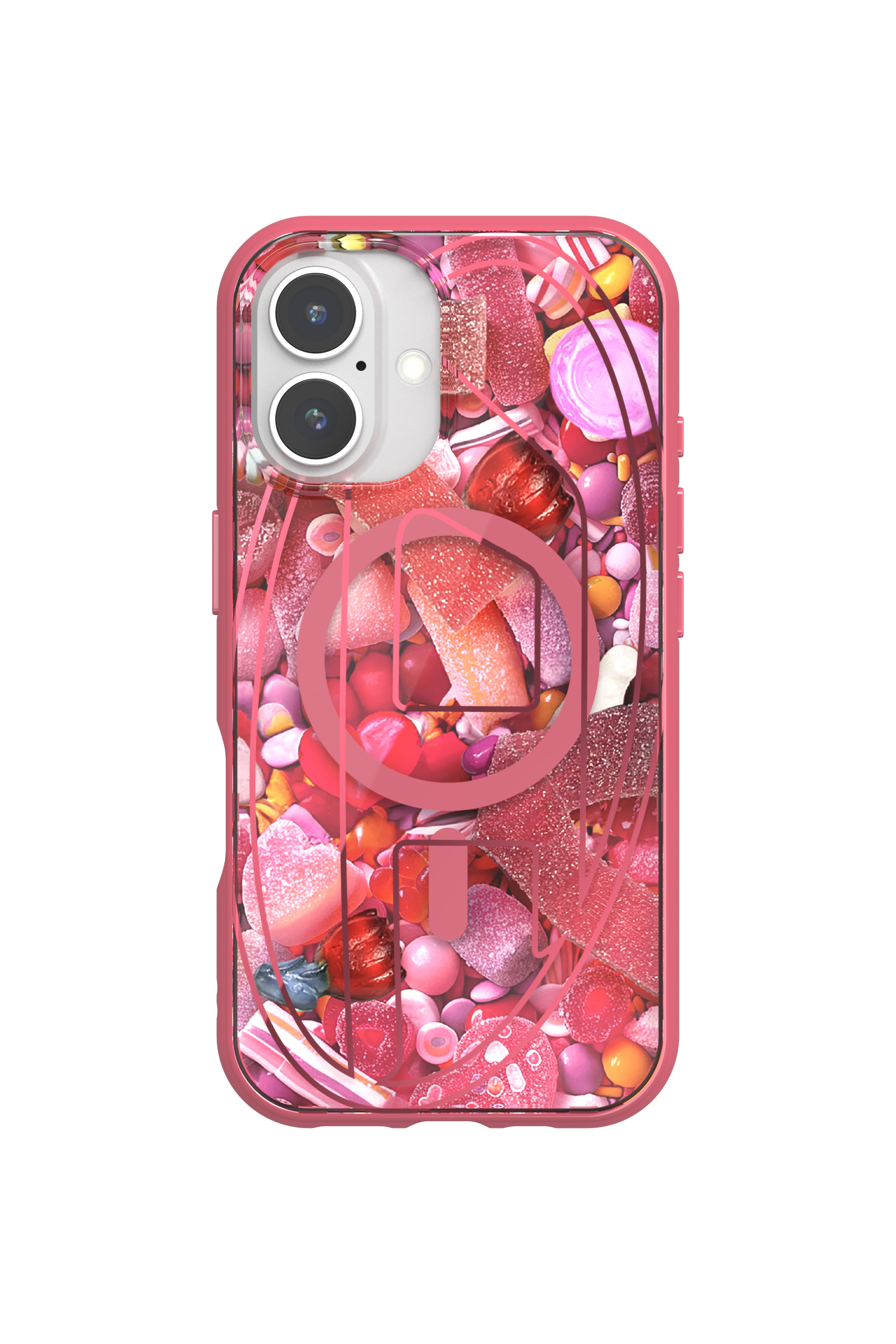 Diesel - 60249 AOP CASE, Coque Oval D avec MagSafe iPhone 16 Mixte in Rose - 4