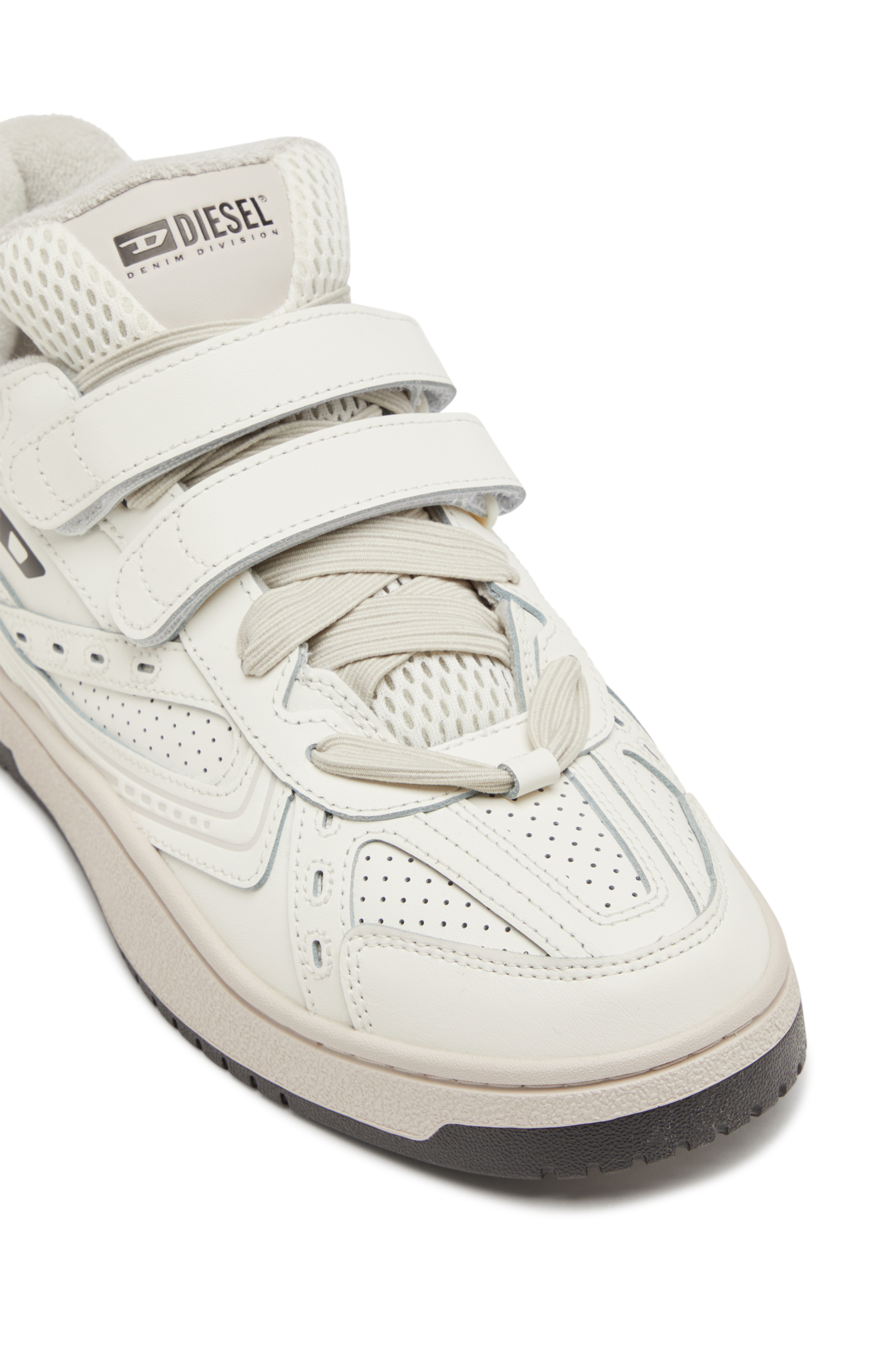 Diesel - S-UKIYO SKT, S-Ukiyo-Sneaker monocromatica con chiusure a strappo Uomo in Bianco - 6