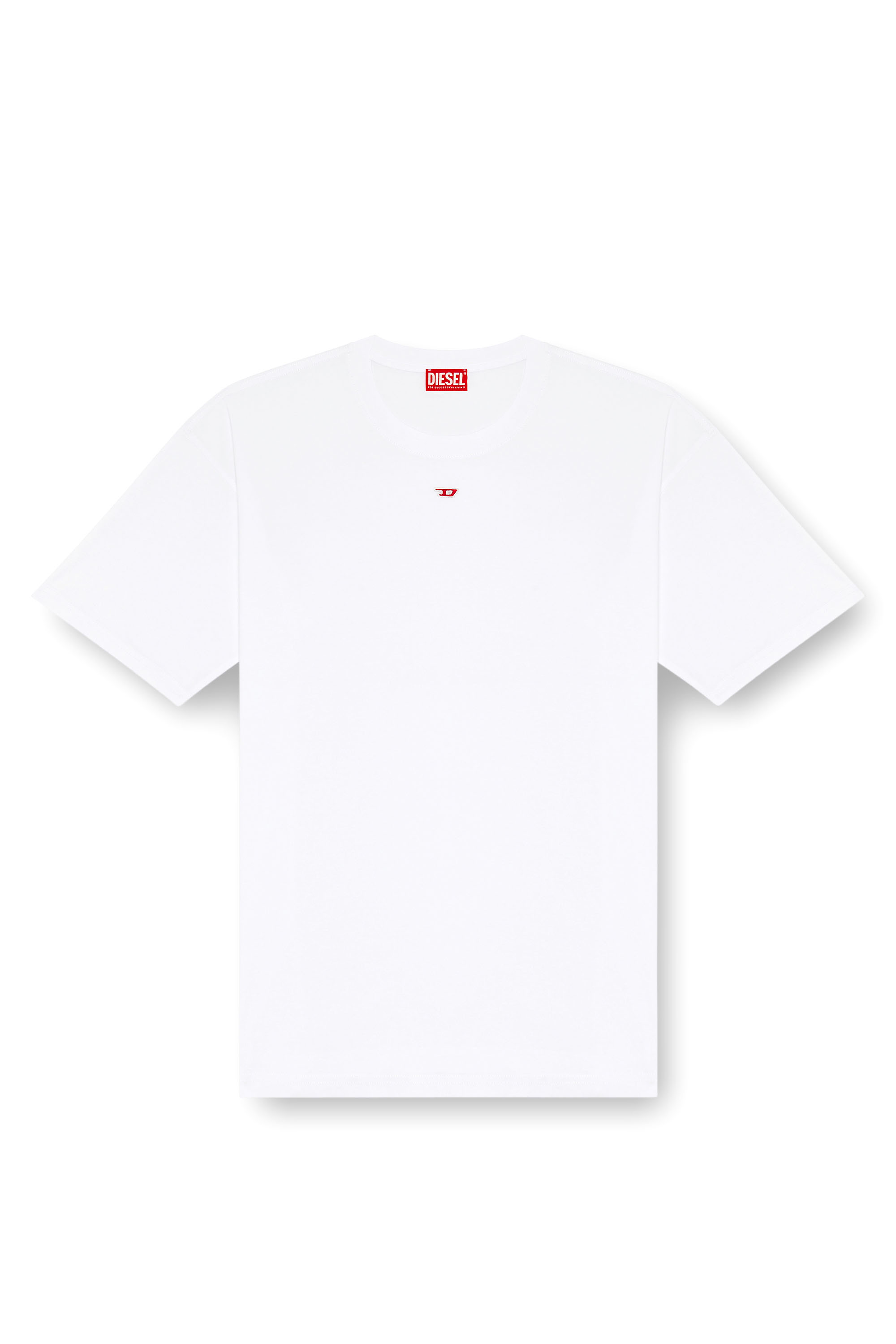 Diesel - T-BOXT-D, Unisex T-shirt con patch D ricamato in Bianco - Image 6