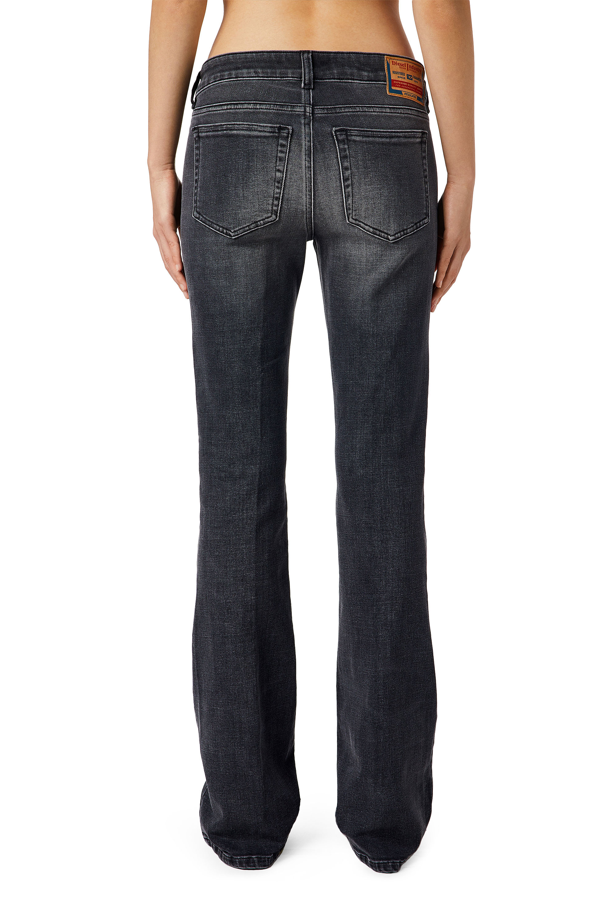 Diesel - 1969 D-EBBEY 0EIAG Bootcut and Flare Jeans, Nero/Grigio scuro - Image 3