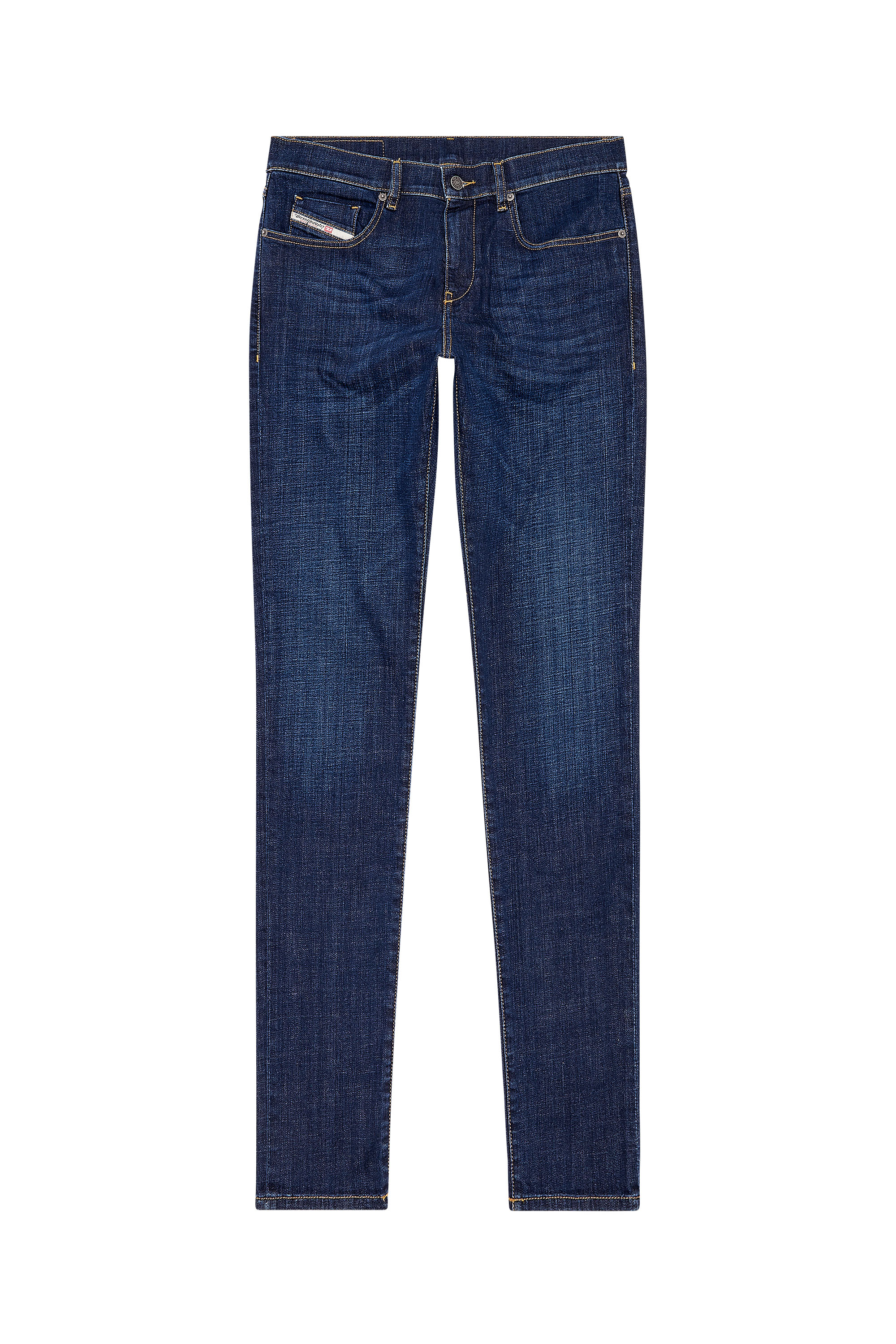 Diesel - Slim Jeans 2019 D-Strukt 09F89, Bleu Foncé - Image 5