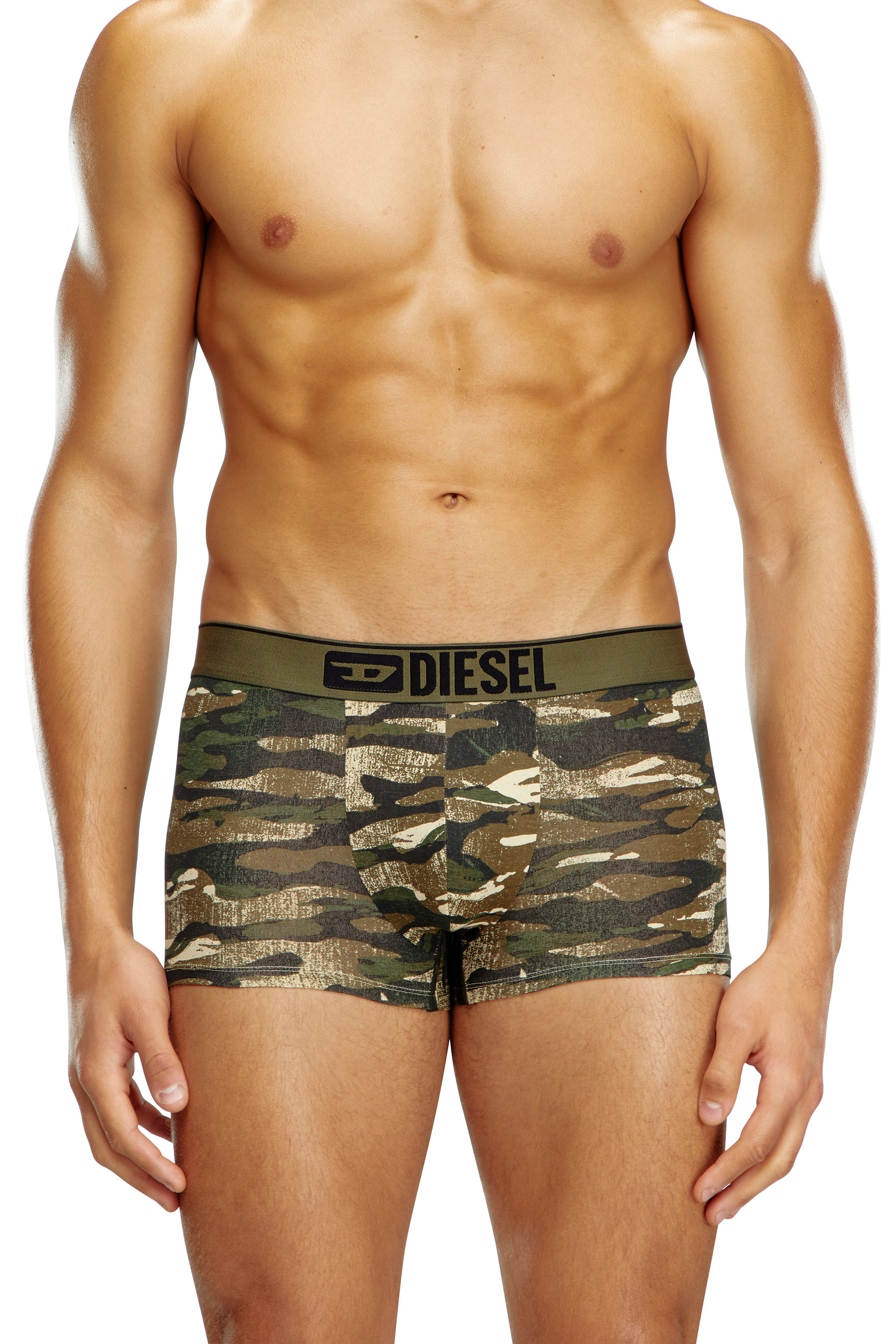 Diesel - UMBX-DAMIEN, Homme Boxer à imprimé camouflage in Vert - Image 2