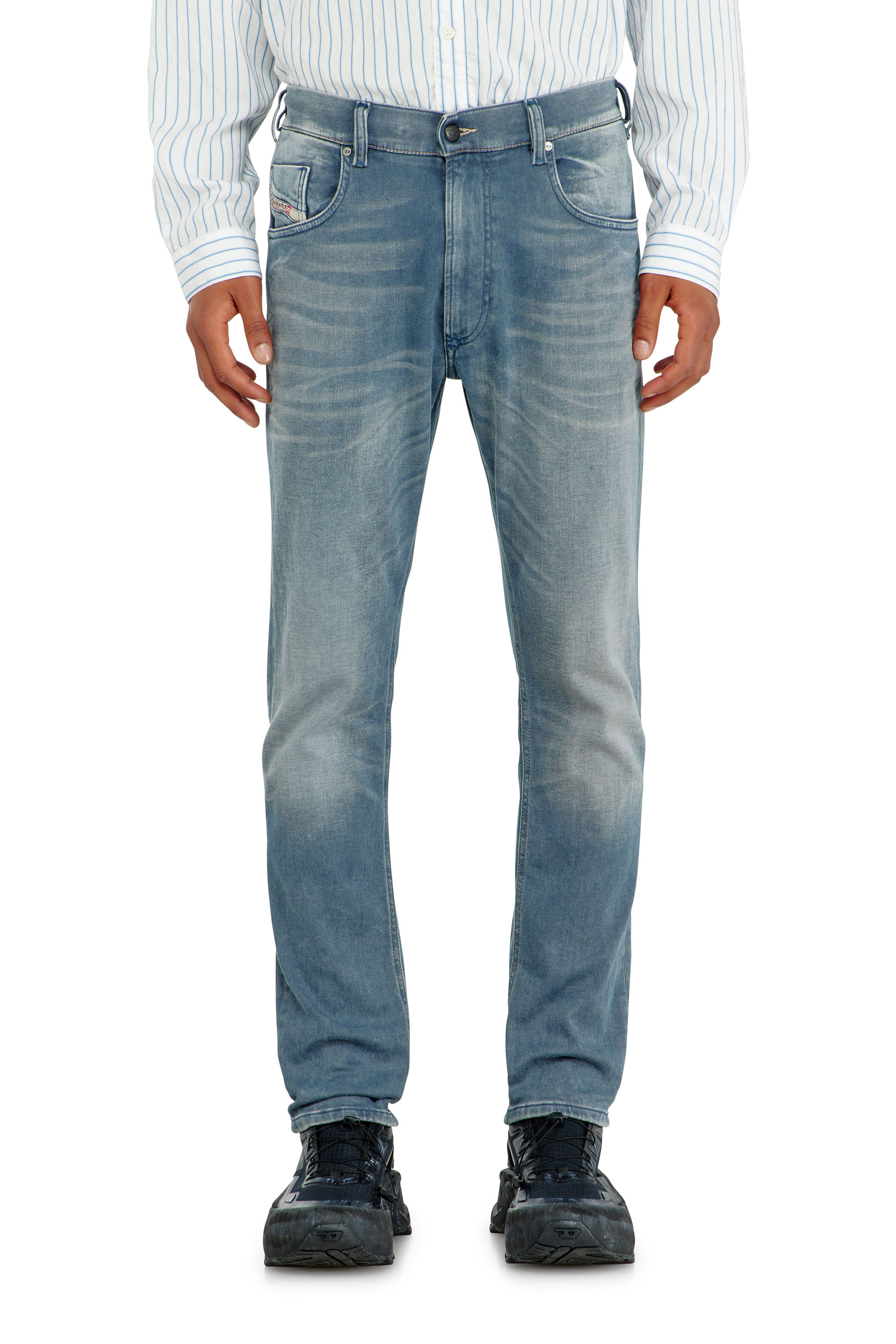 Diesel - Regular 2032 D-Krooley-BW Joggjeans&reg; 09P91 Homme, Bleu Clair - Image 2