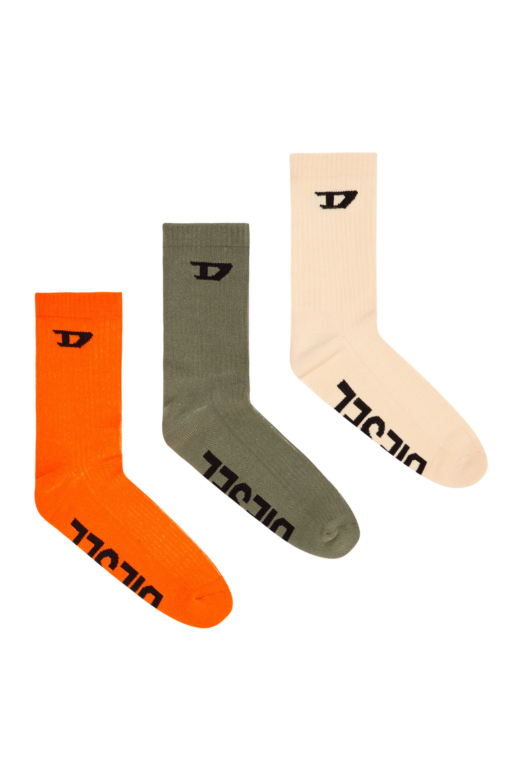 SKM-D-CREW-SPORT-SOCKS, Orange/Vert