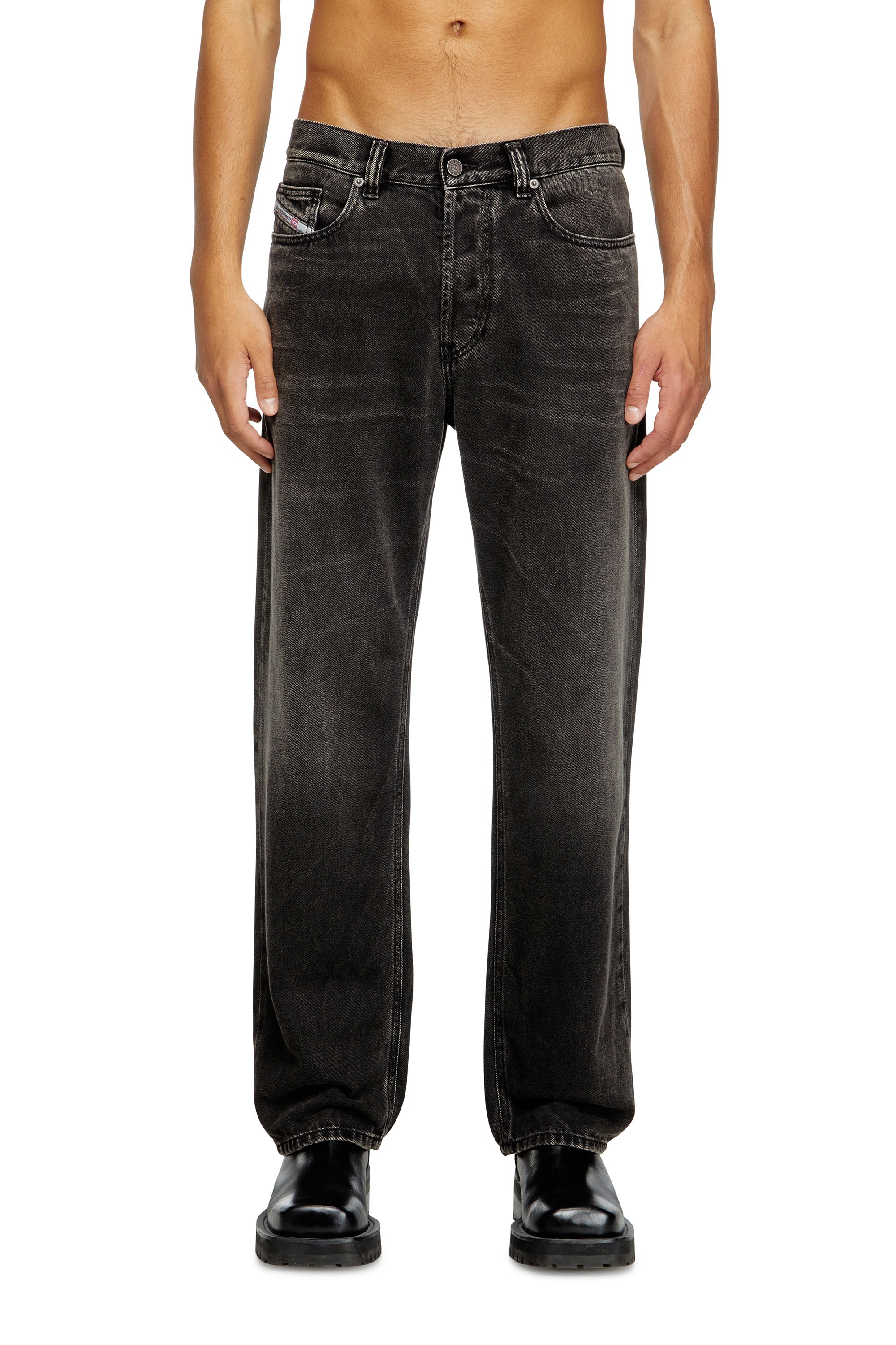 Diesel - Regular Jeans 2024 D-Macs 09J96 Uomo, Nero/Grigio scuro - Image 2