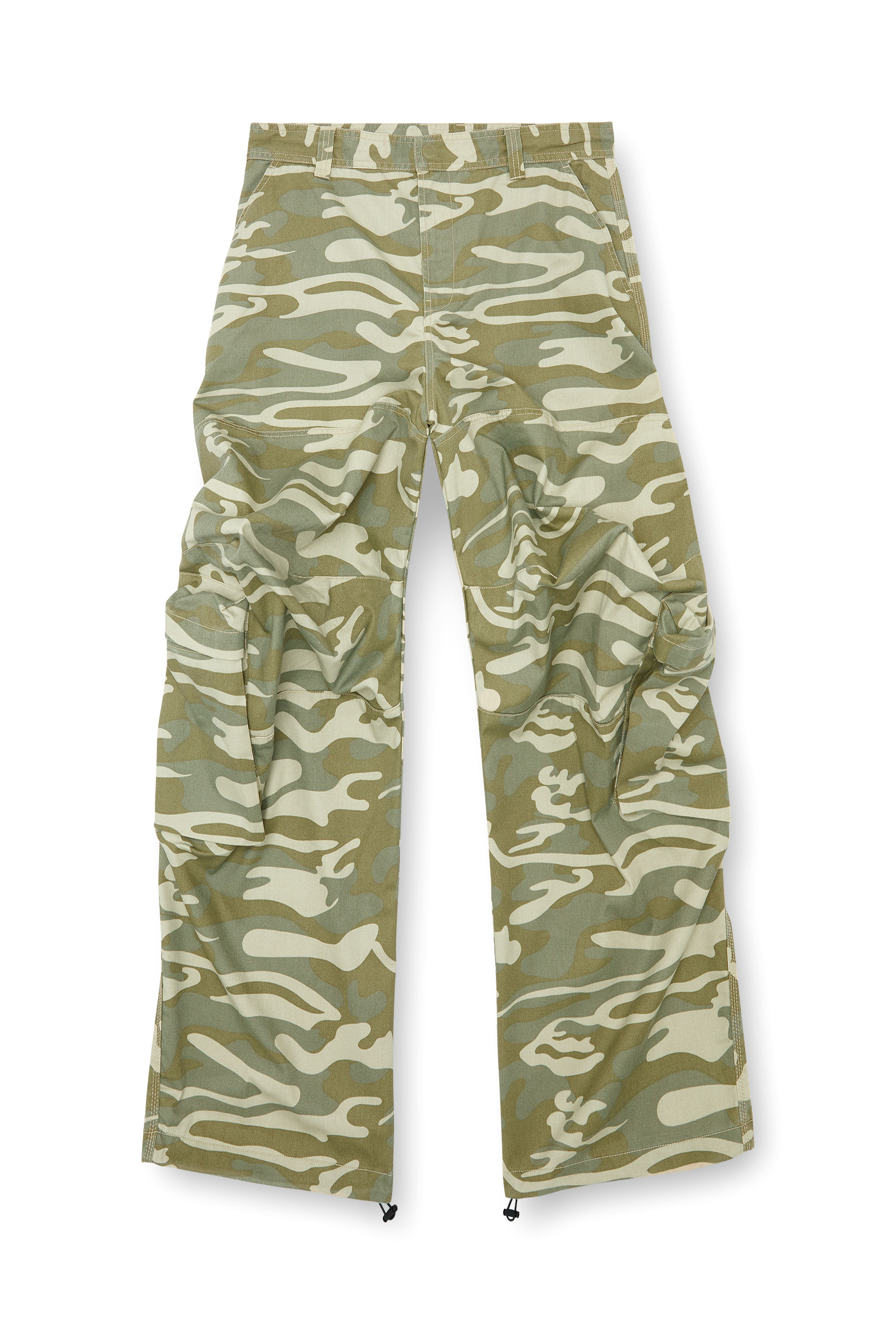 Diesel - P-ARNE-B, Uomo Pantaloni con tasche stampa camouflage in Verde - Image 3