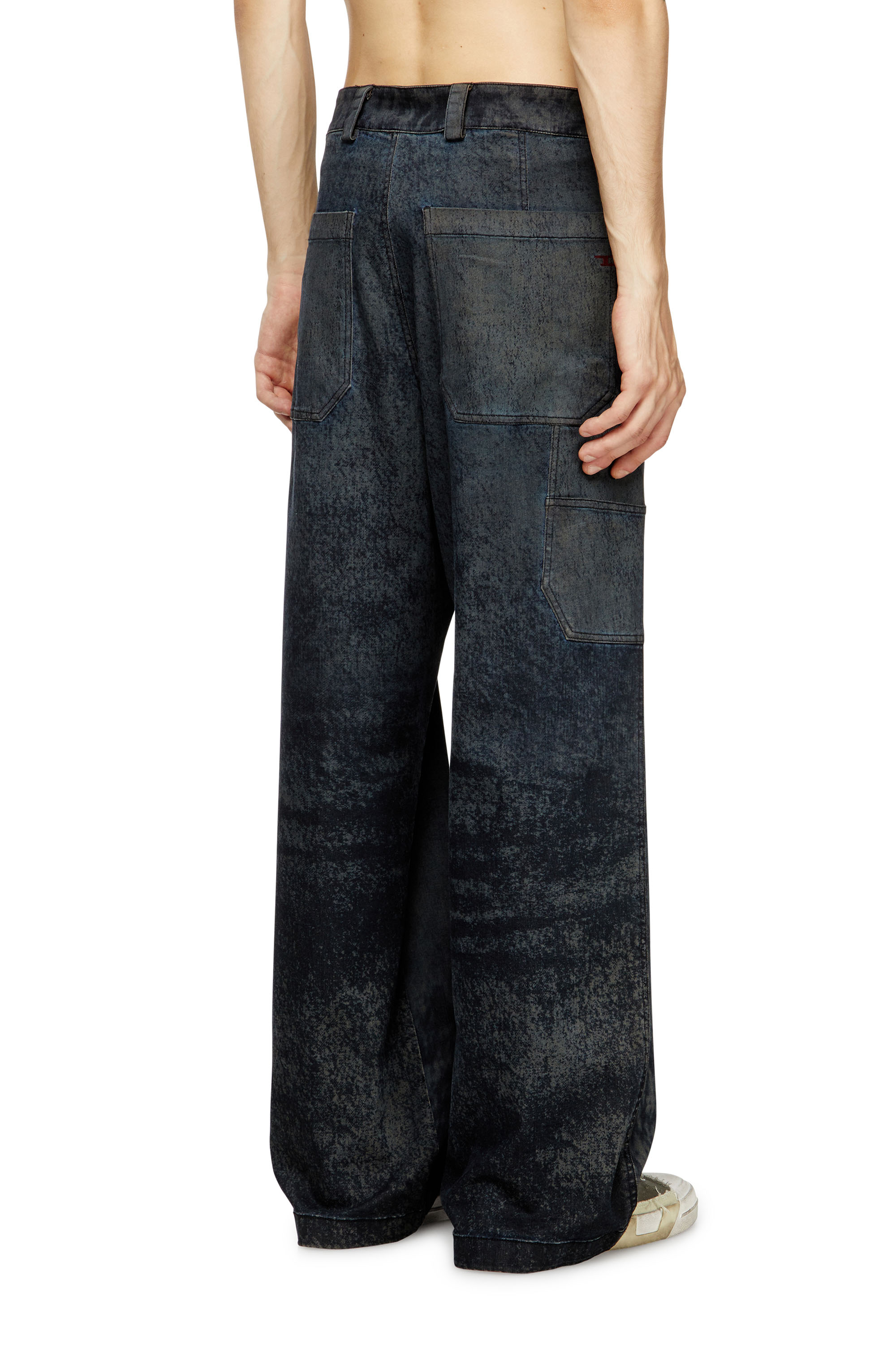 Diesel - P-LIVERY-B, Pantaloni utility in misto cotone Uomo in Nero - 4