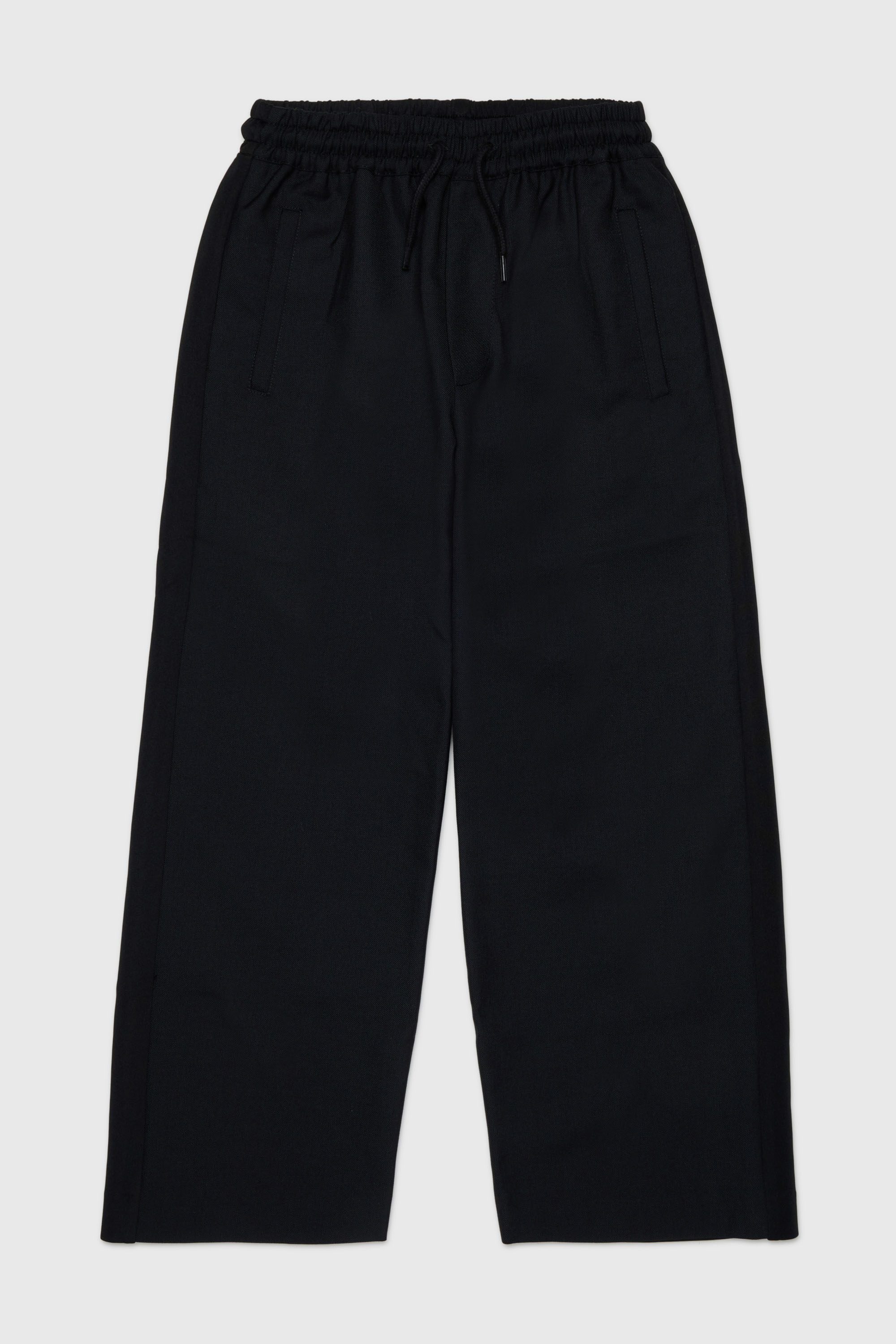 Diesel - PREBON, Pantalon de surv&ecirc;tement en tissu m&eacute;lang&eacute; laine Homme in Noir - 1