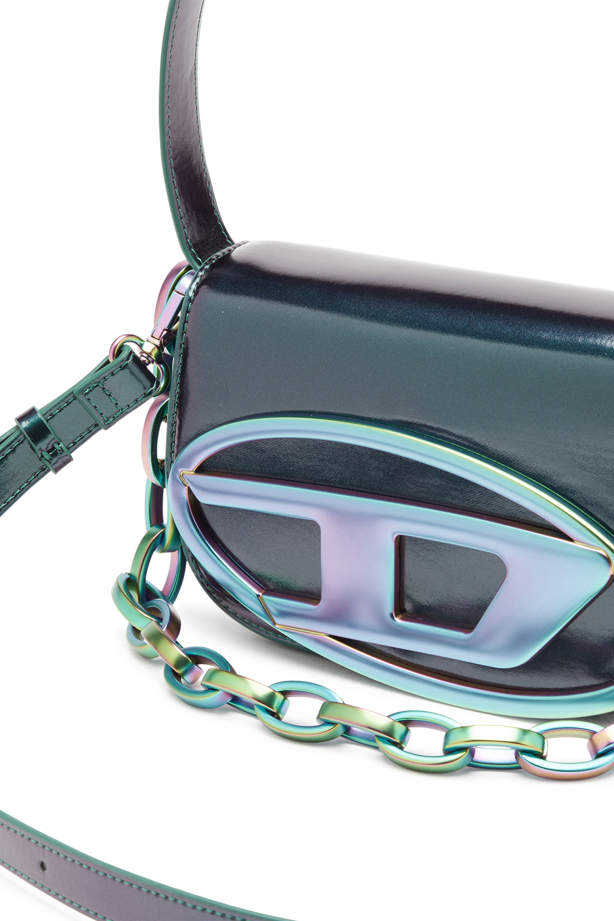 Diesel - 1DR, Woman 1DR-Iconic shoulder bag with iridescent effect in Multicolor - Image 6