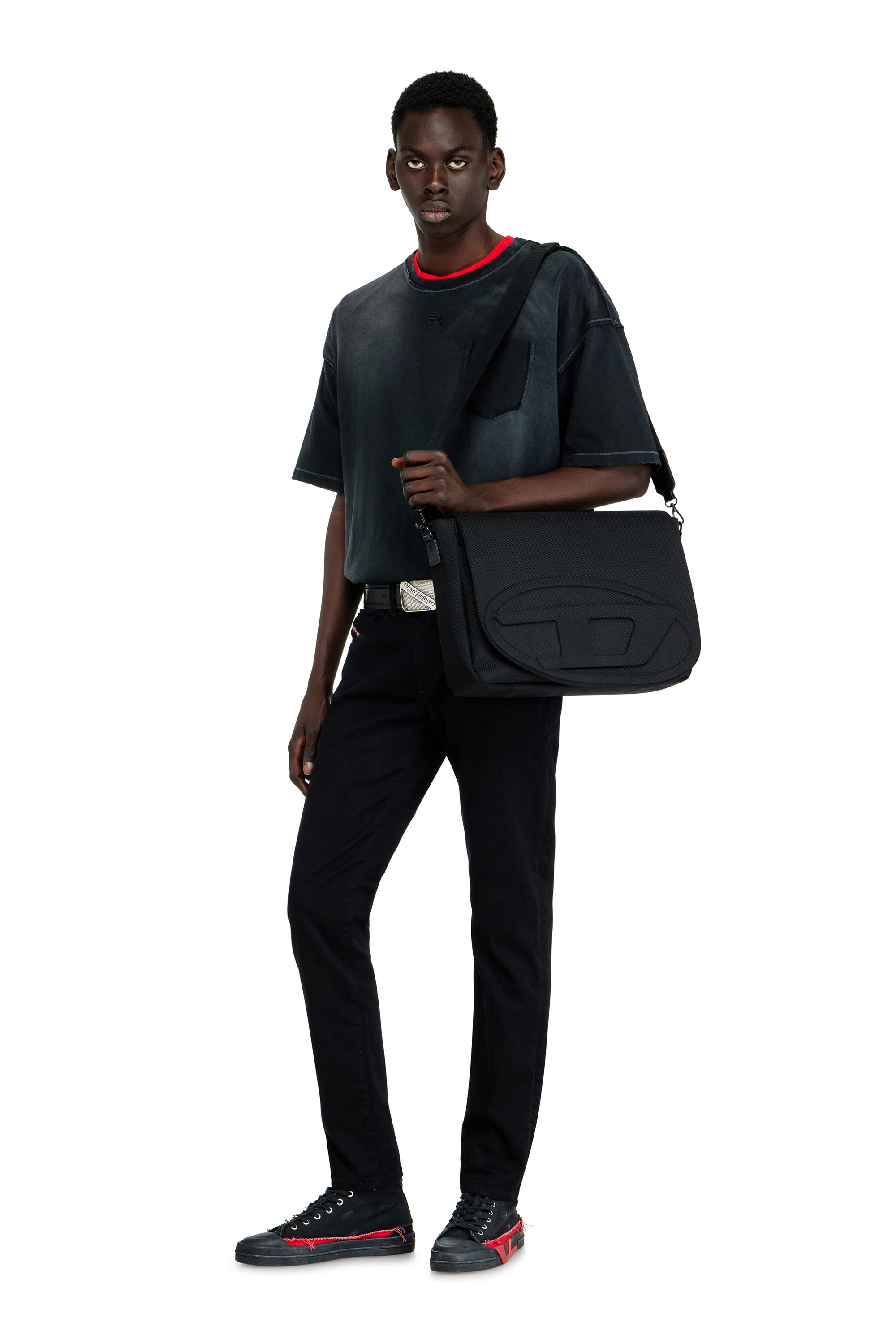 Diesel - 1DR MESSENGER, 1DR Messenger-Messenger in tessuto nylon CORDURA&reg; Uomo in Nero - 2