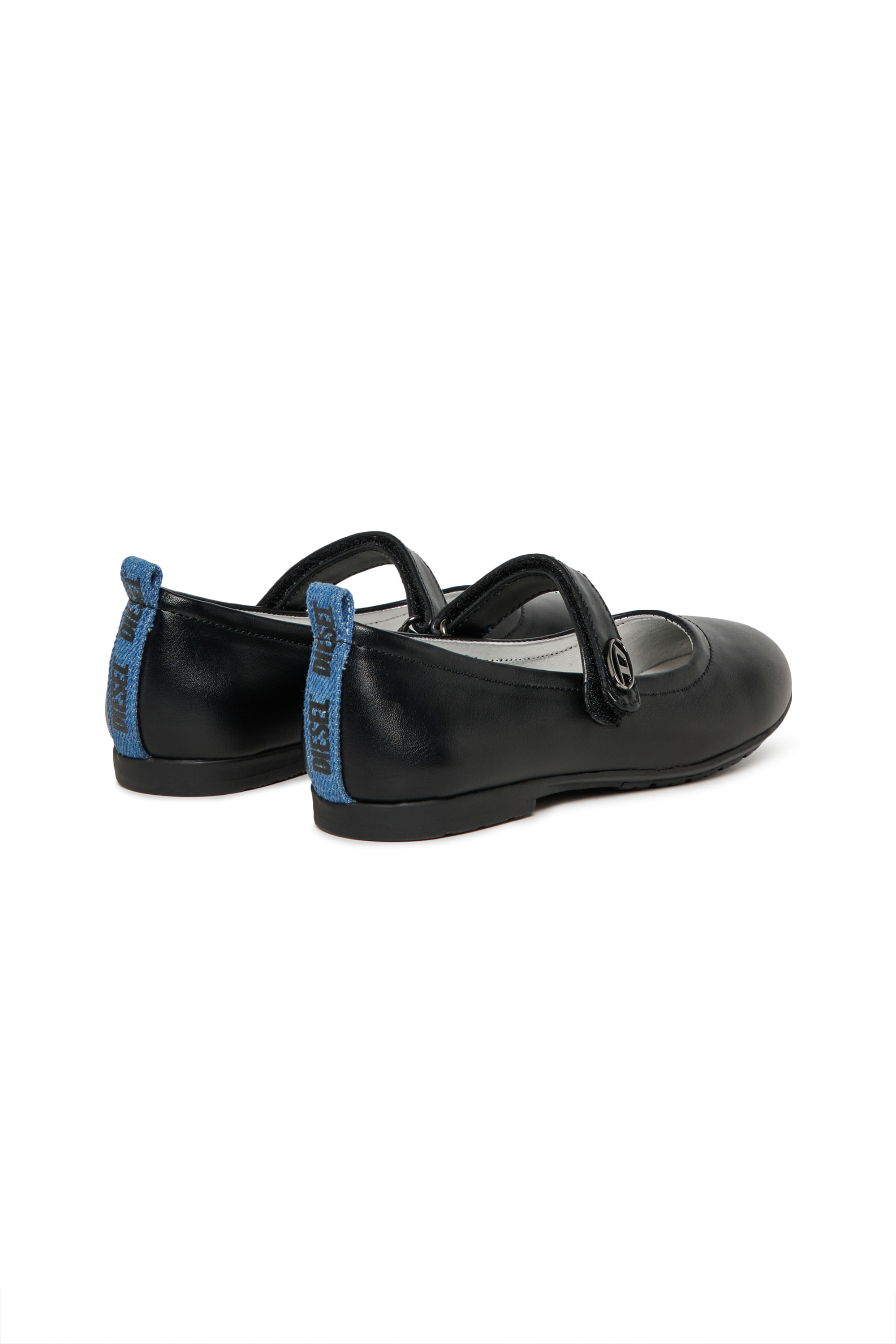Diesel - D-BALWE, Damen D-BALWE-Mary Jane Ballerinas mit kontrastierendem Riemen in Schwarz - 3