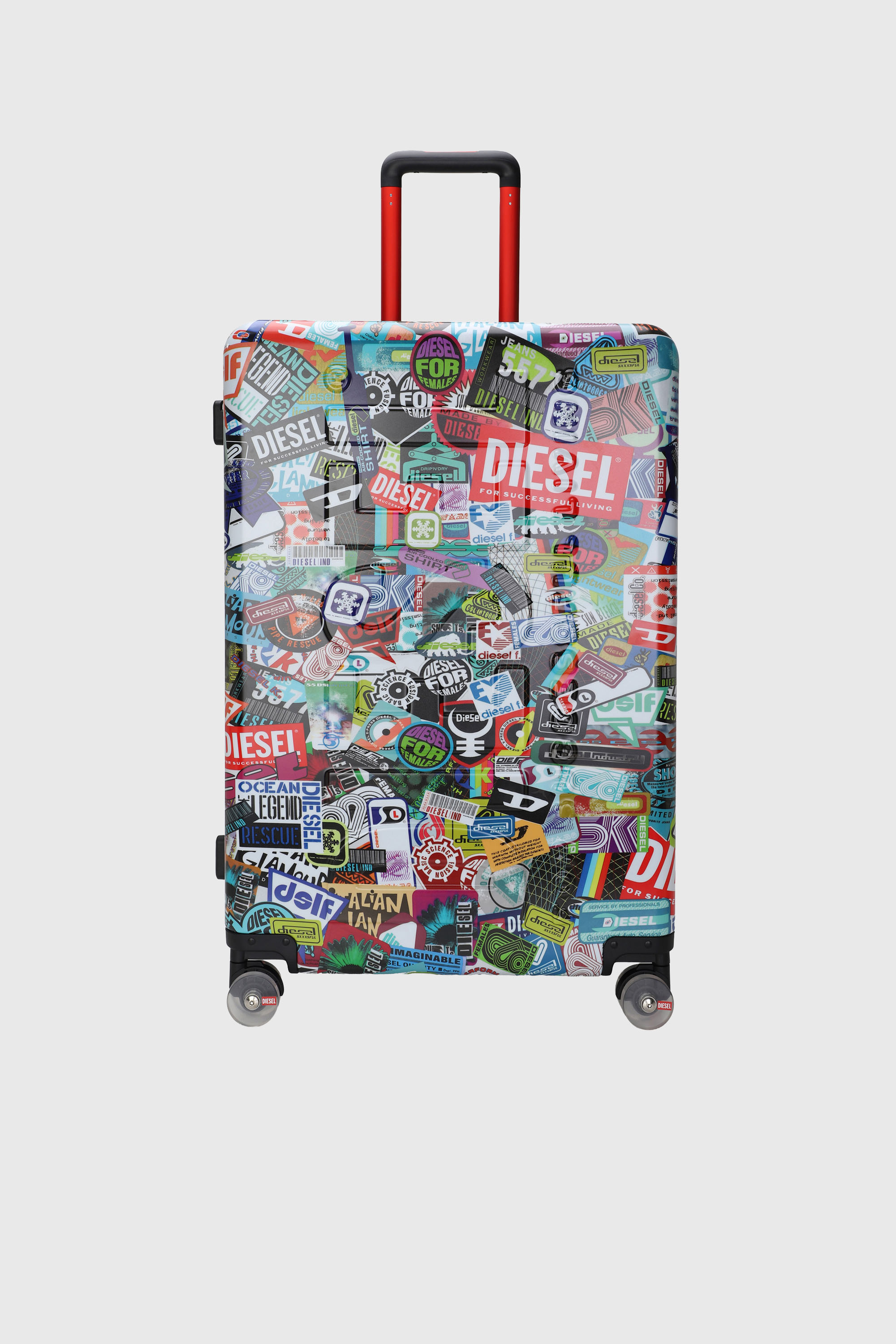 Diesel - DIESEL PC PRINTED TROLLEY-STICKERS- DSL0, Valigia stile sticker taglia L Unisex in Multicolor - 1