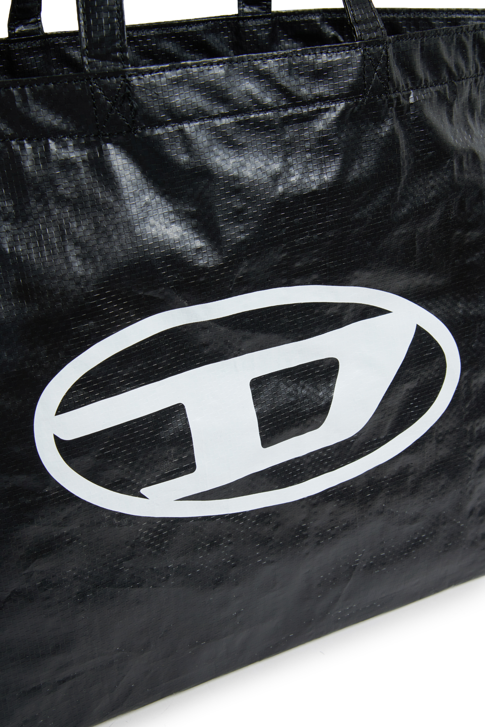 Diesel - WRITTEN, Sac de plage avec imprim&eacute; Oval D Femme in Noir - 4