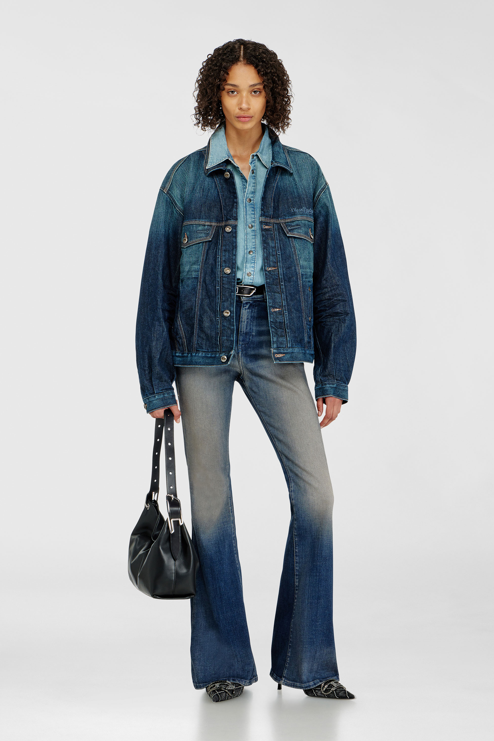 Diesel - Woman's Bootcut Jeans 1973 D-Partt 09P67, Dark Blue - 1