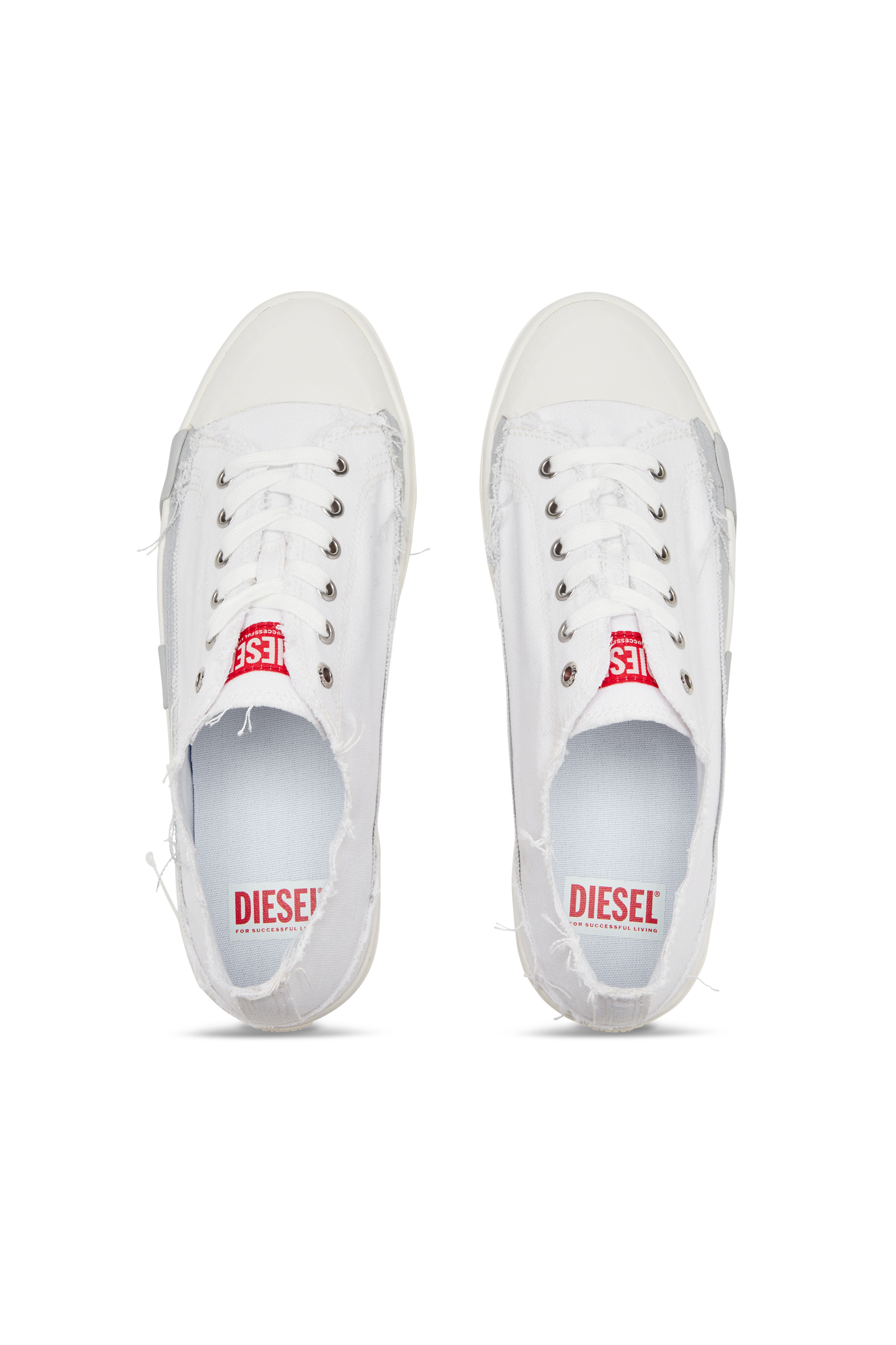 Diesel - S-D-VERSE LOW W, S-D-Verse-Baskets en toile effilochée Femme in Polychrome - 4