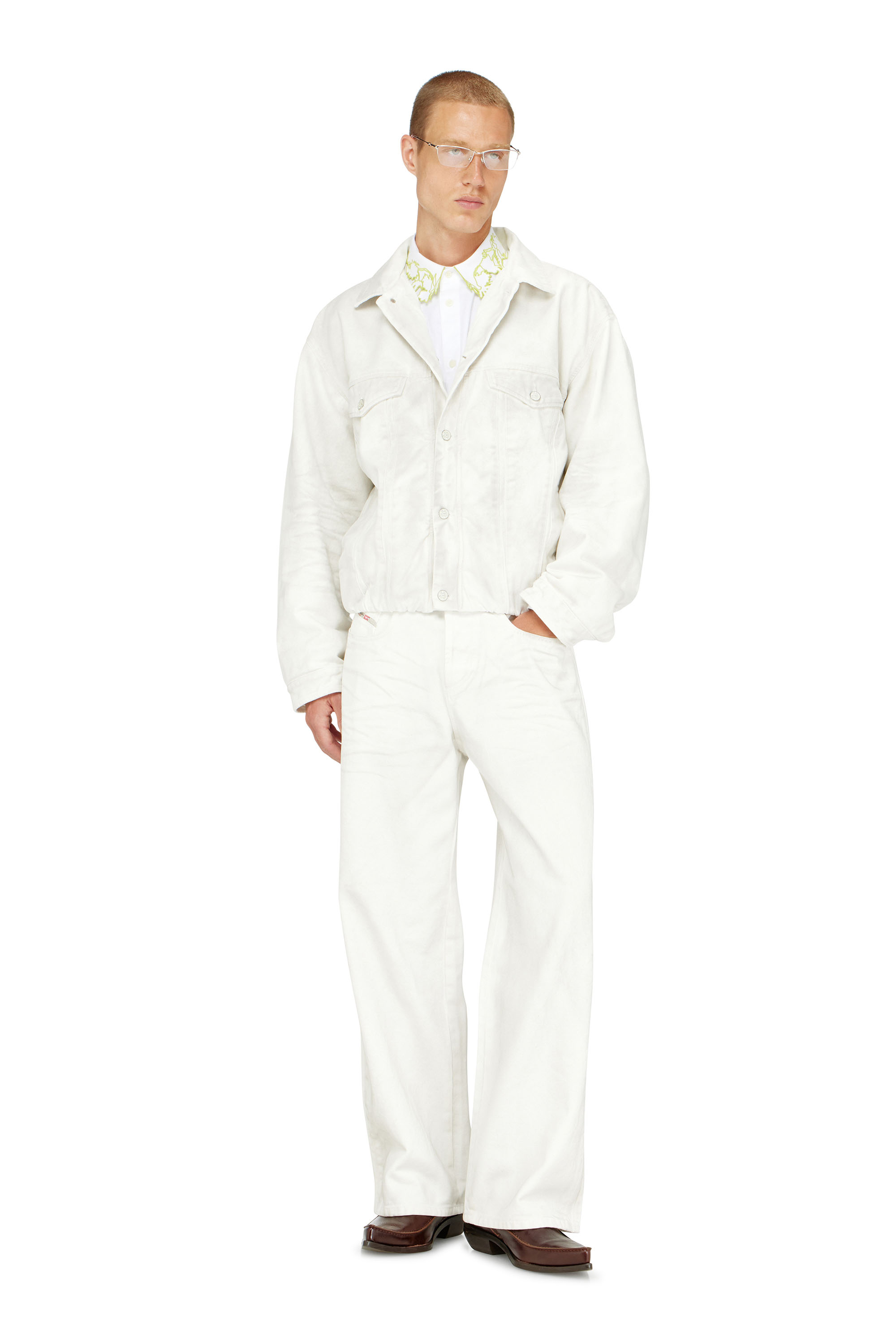 Diesel - Relaxed Jeans 1982 D-Hakou 007GG Unisex, Bianco - Image 3