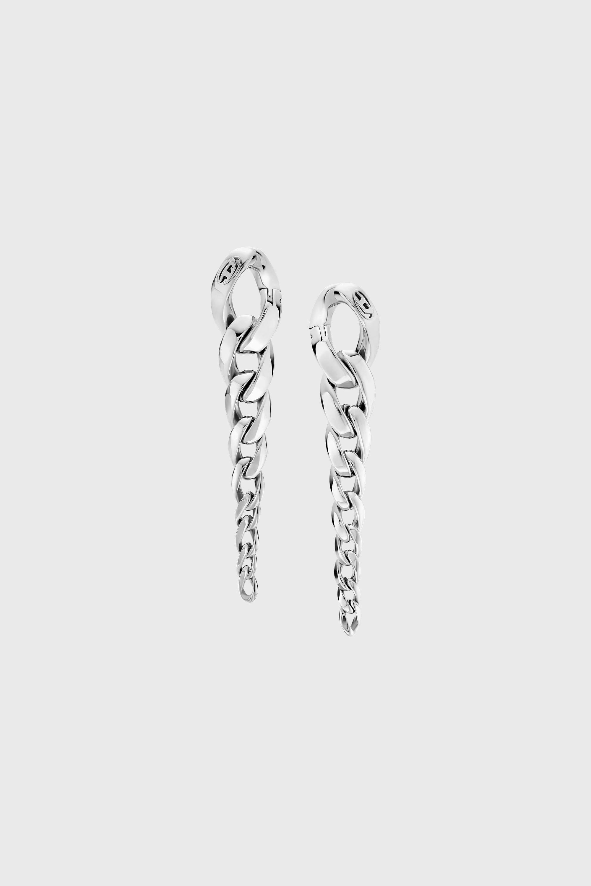 Diesel - DX1719040, Boucles d&rsquo;oreilles pendantes en acier inoxydable Mixte in Gris argent&eacute; - 2
